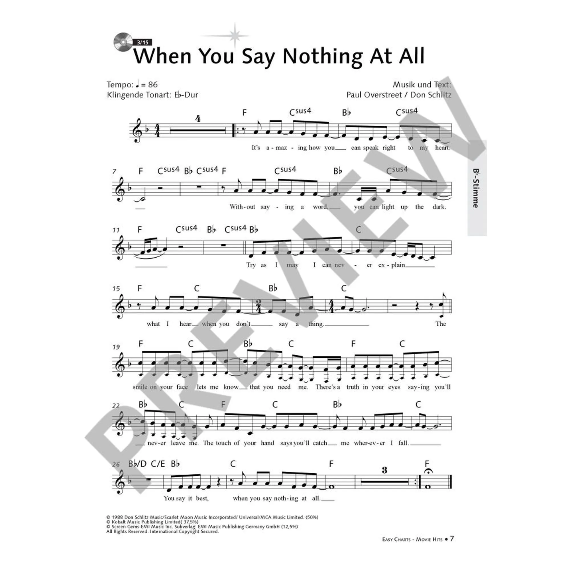 Easy Charts Playalong - Movie Hits