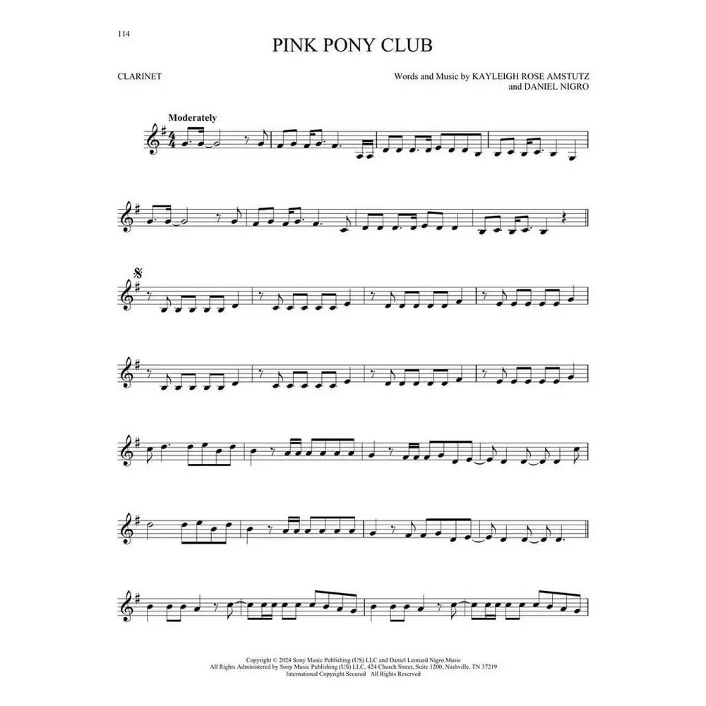101 Top Hits for Clarinet