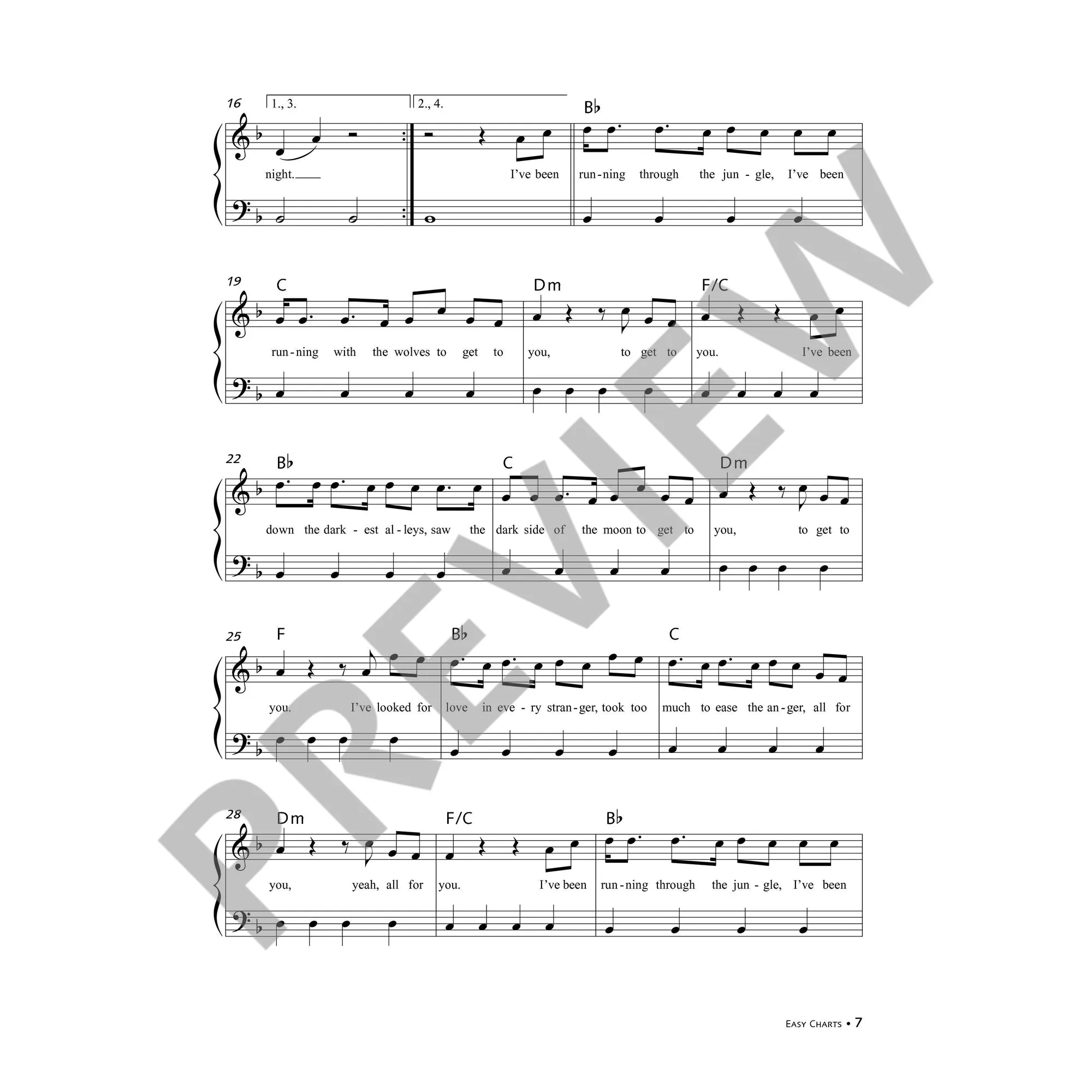 Easy Charts - Sonderband Girls' time