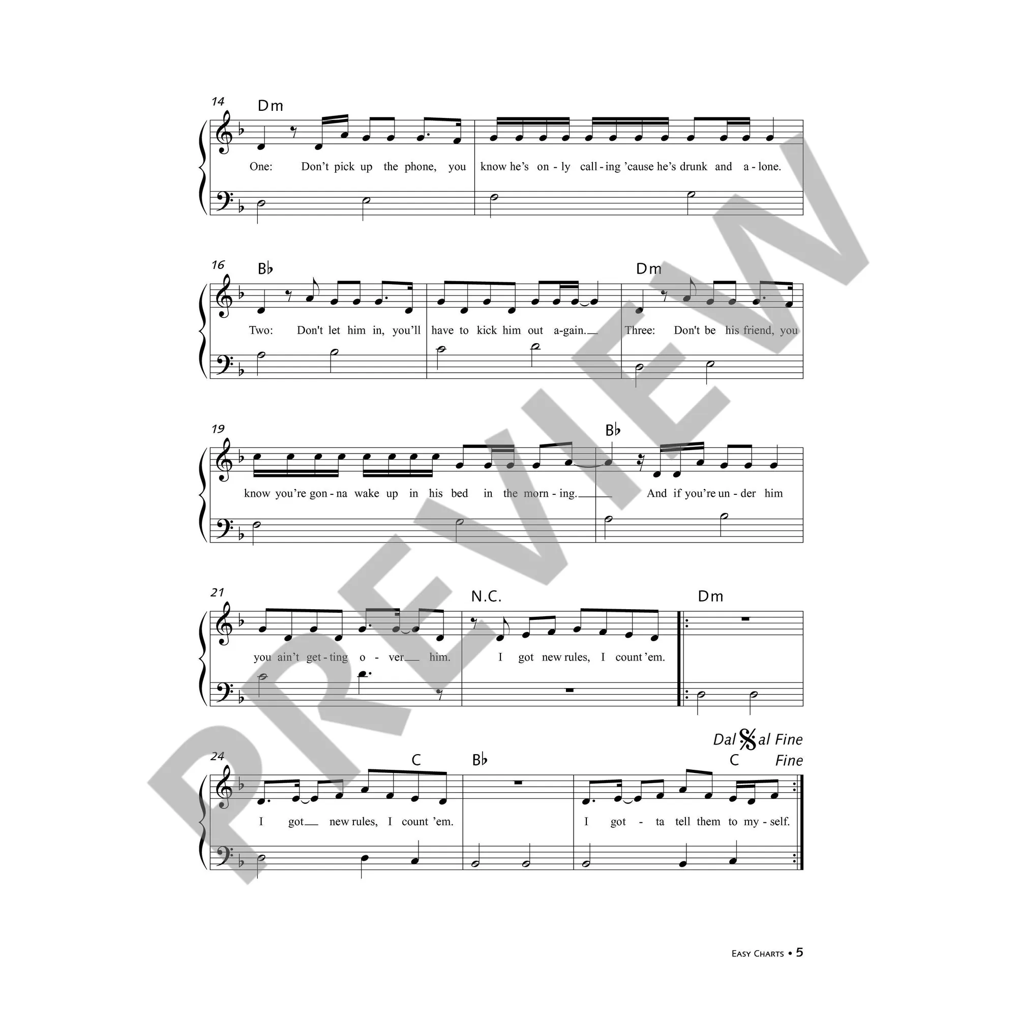 Easy Charts - Sonderband Girls' time