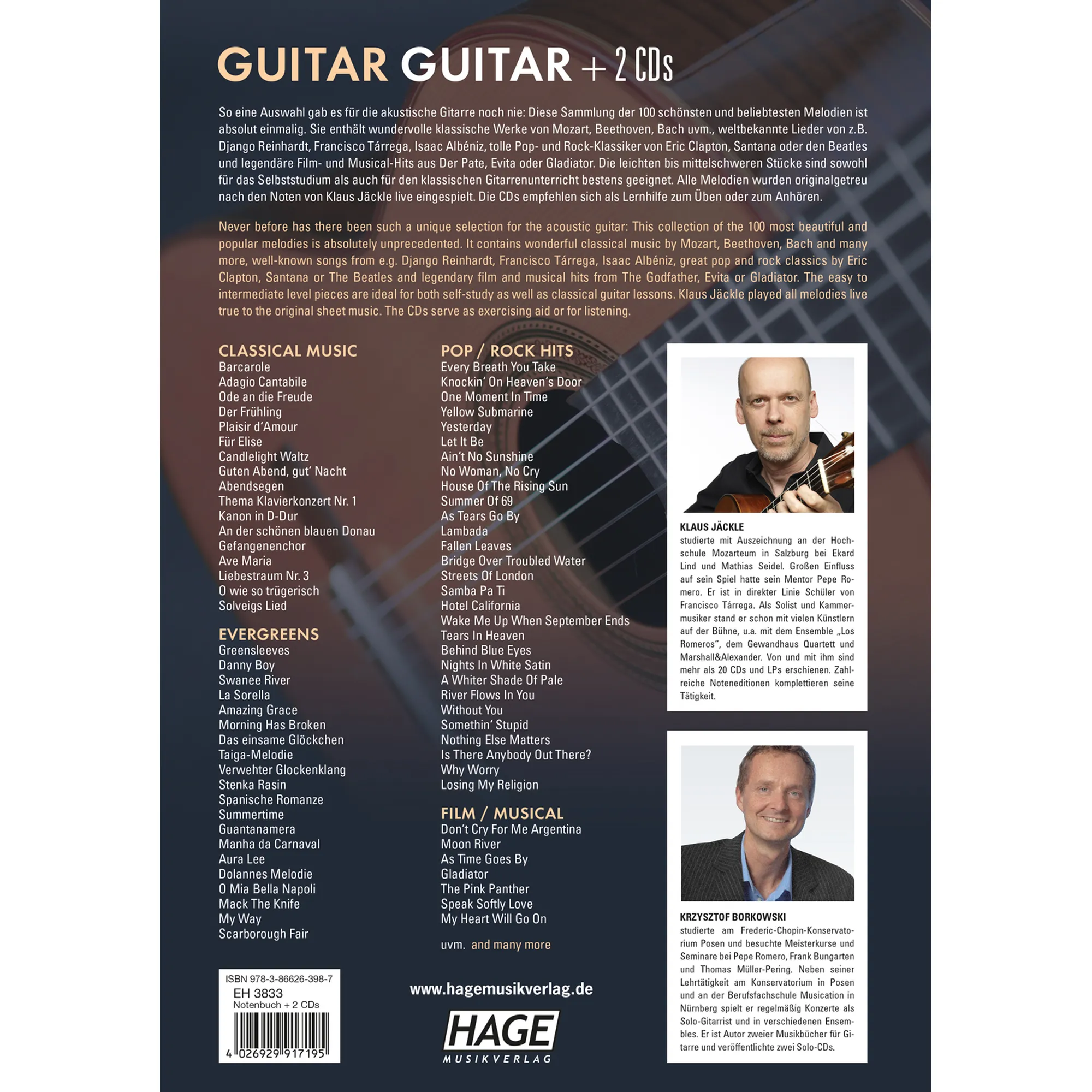Guitar Guitar - Die 100 schönsten Melodien von Klassik bis Pop