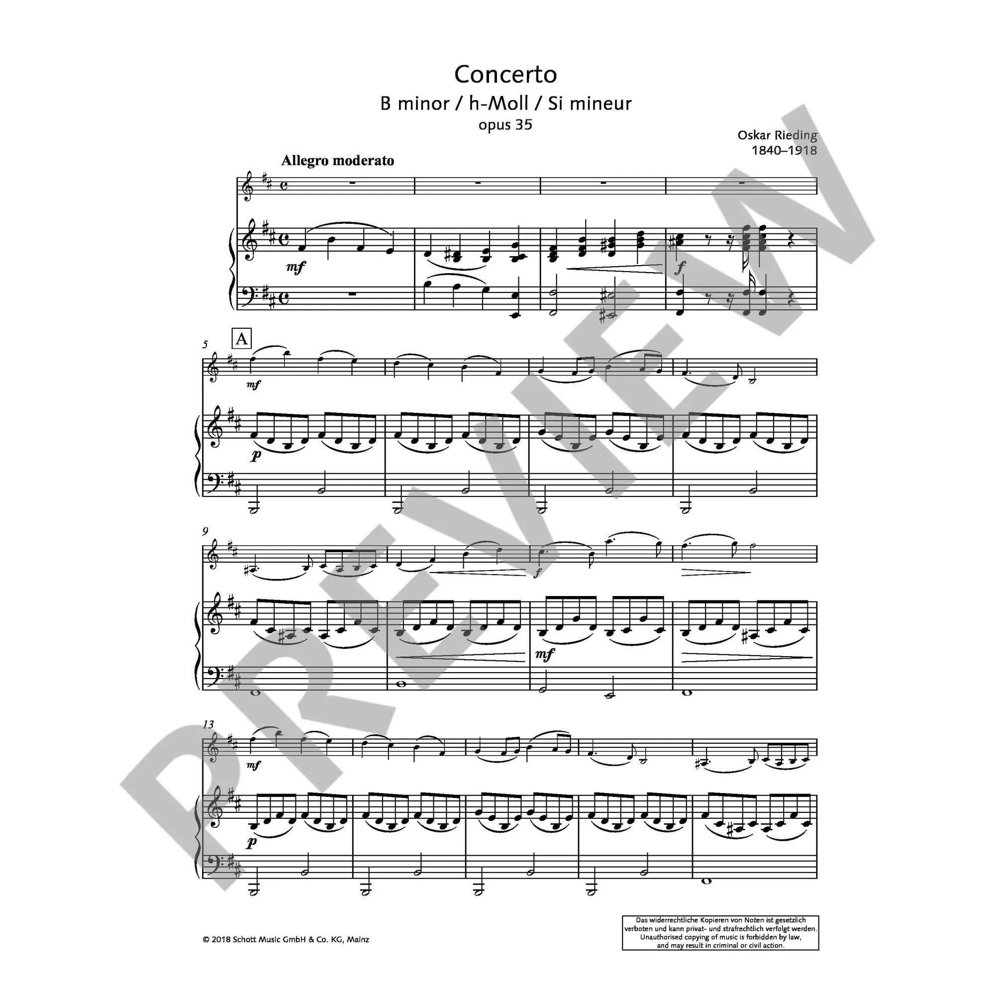 Concertino h-moll op 35