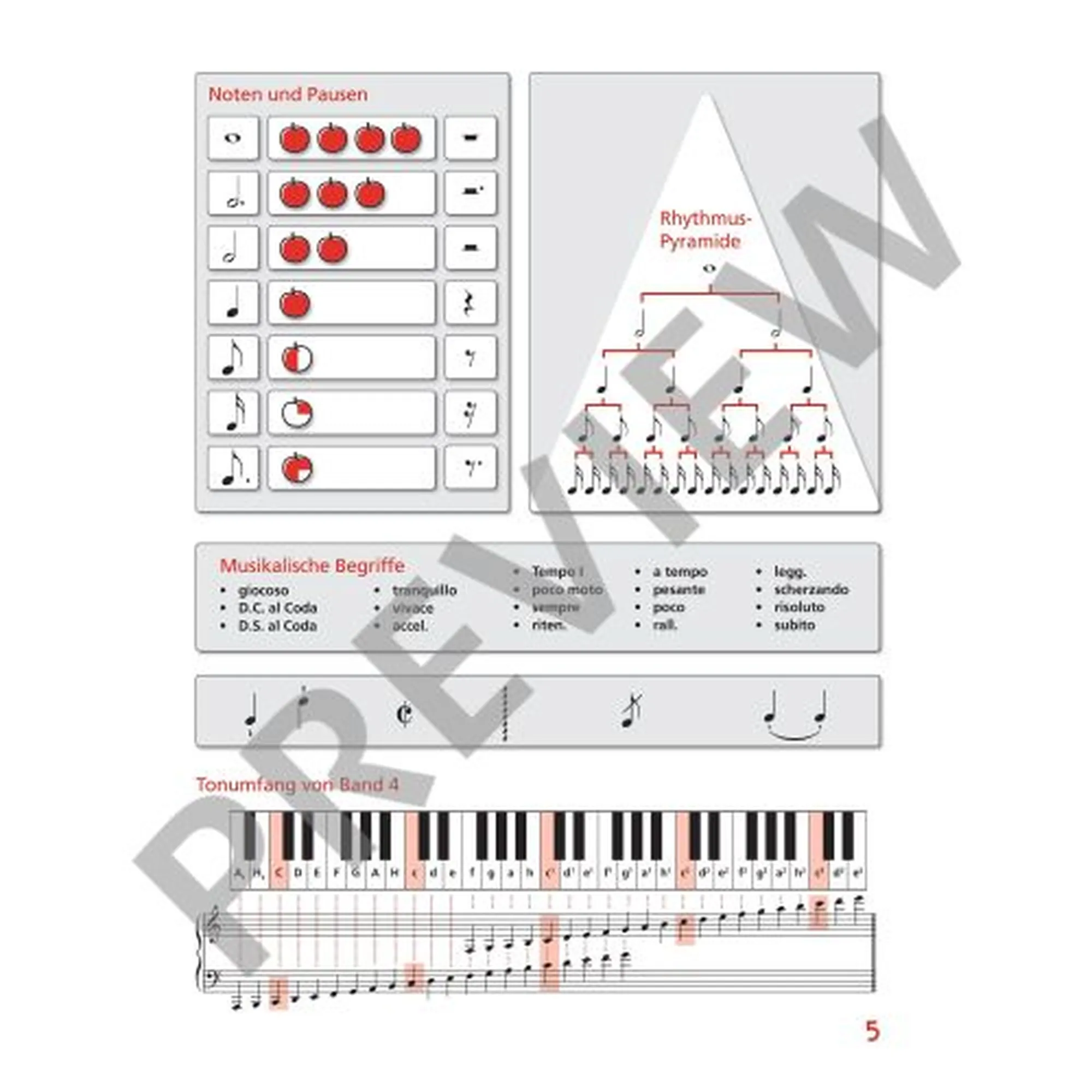 Piano junior - Theoriebuch Band 4