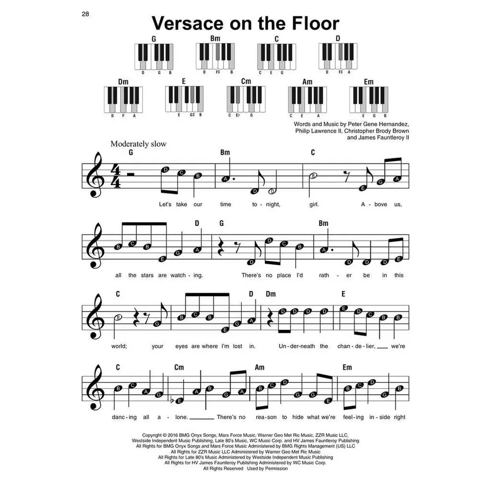 Bruno Mars - Super Easy Songbook