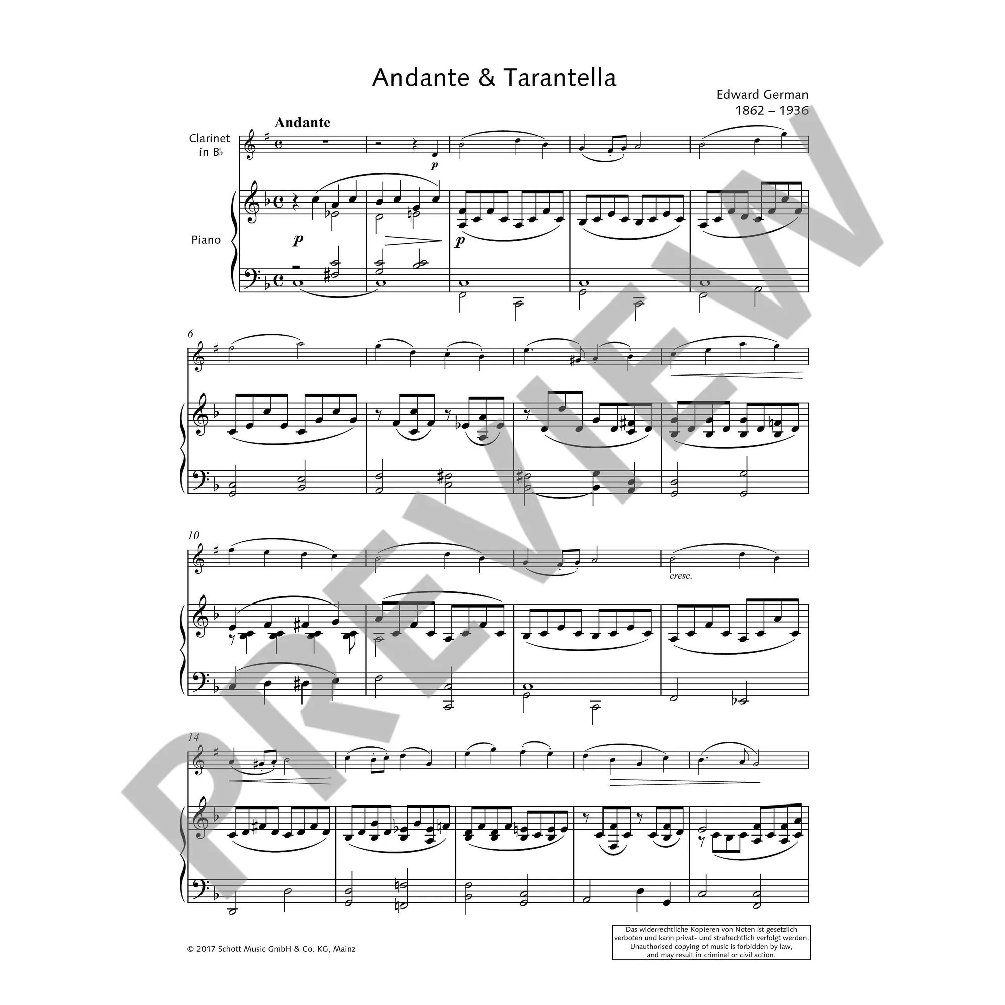 Andante und Tarantella