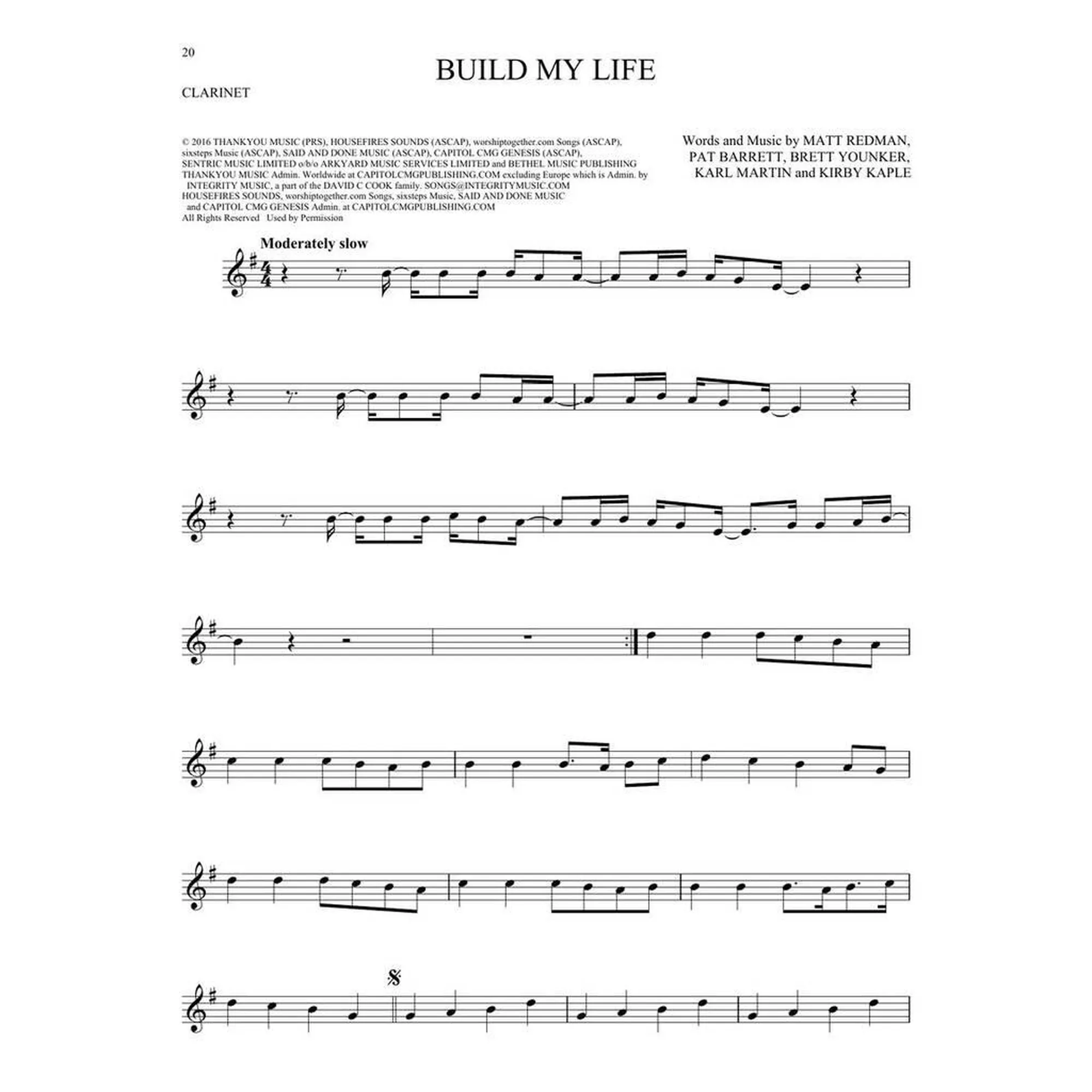 101 Worship Songs for Clarinet