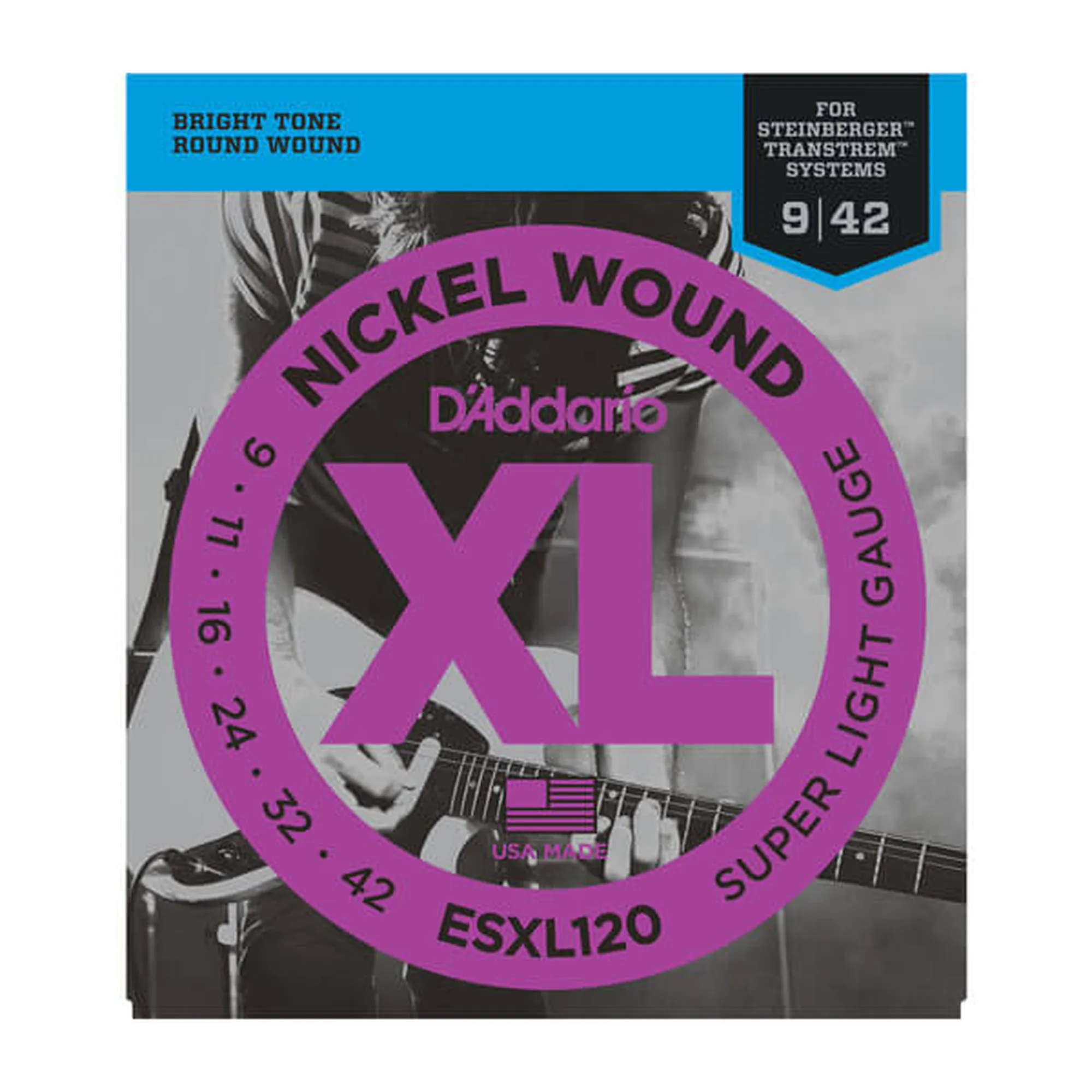 D´Addario ESXL120 Super Light/Double Ball End