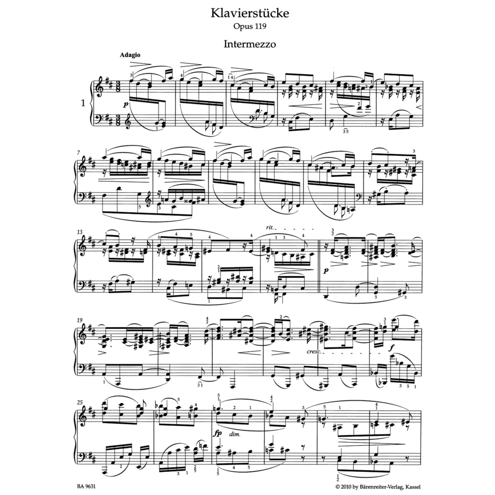 Klavierstücke op.119