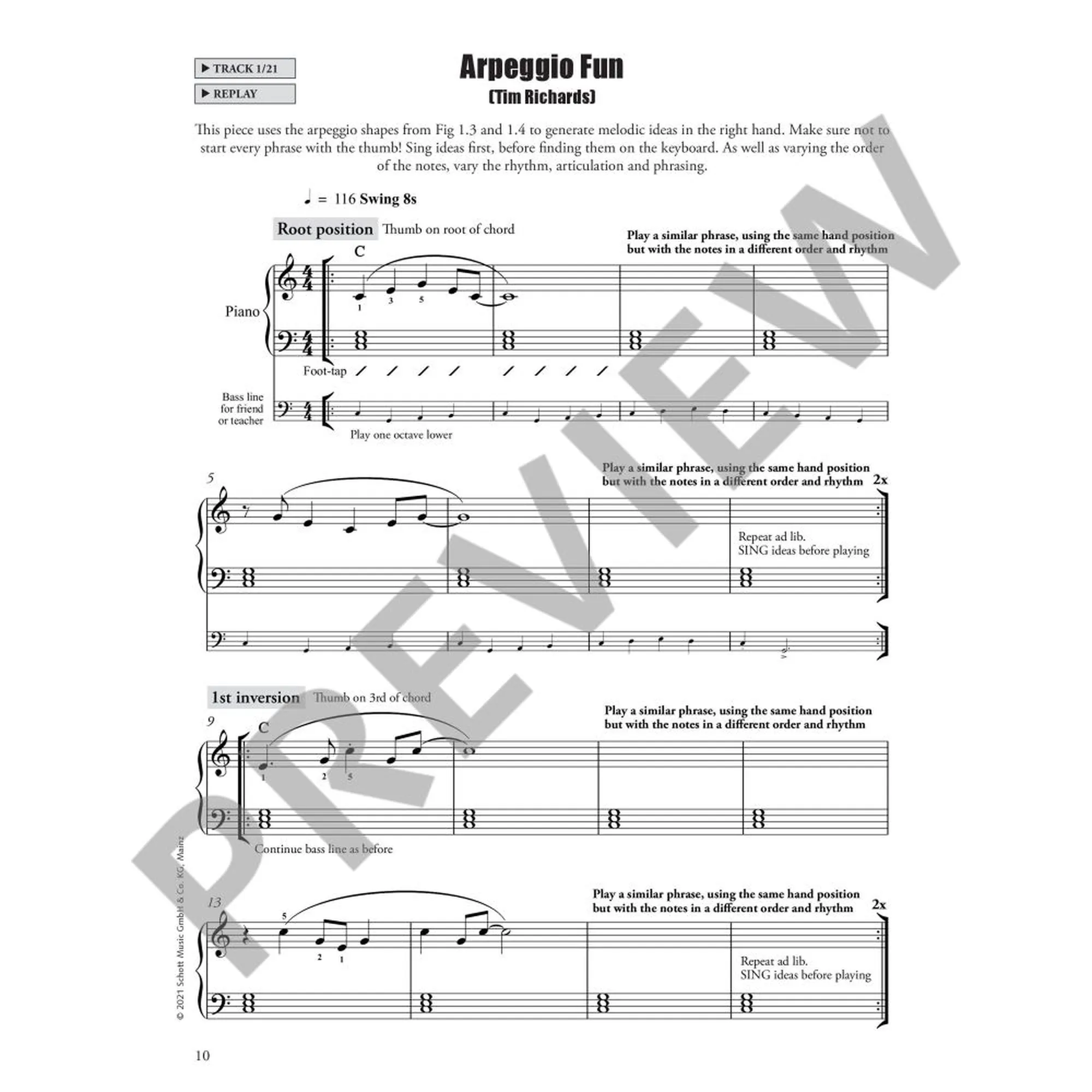 Beginning Jazz Piano Band 1