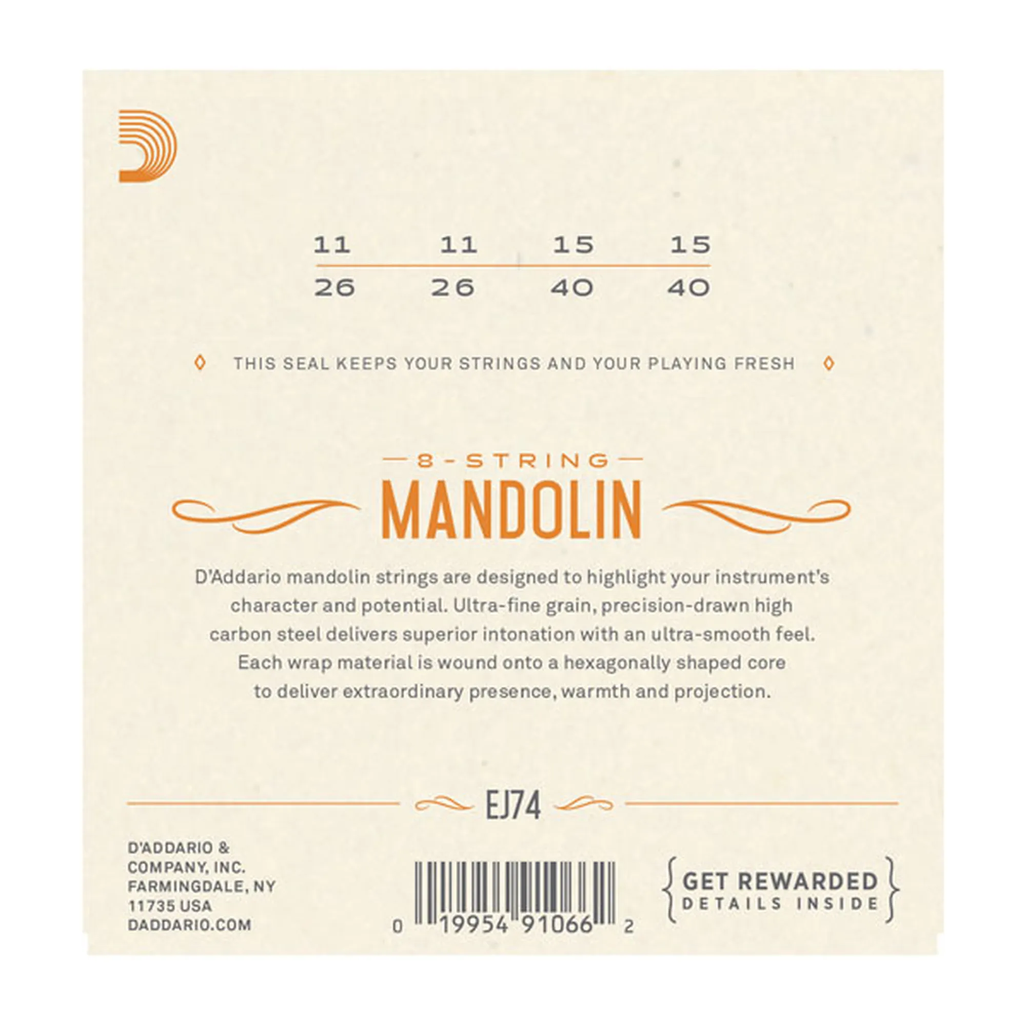 D´Addario EJ74 Mandoline Phosphor