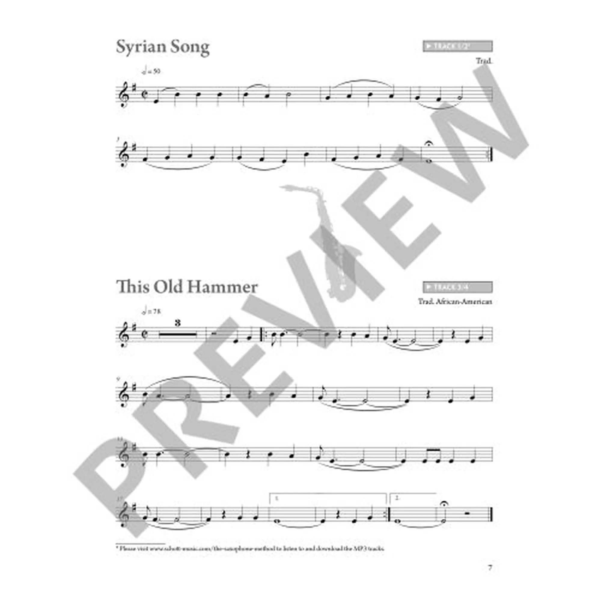 The Saxophone Method vol.1 - Repertoire Book