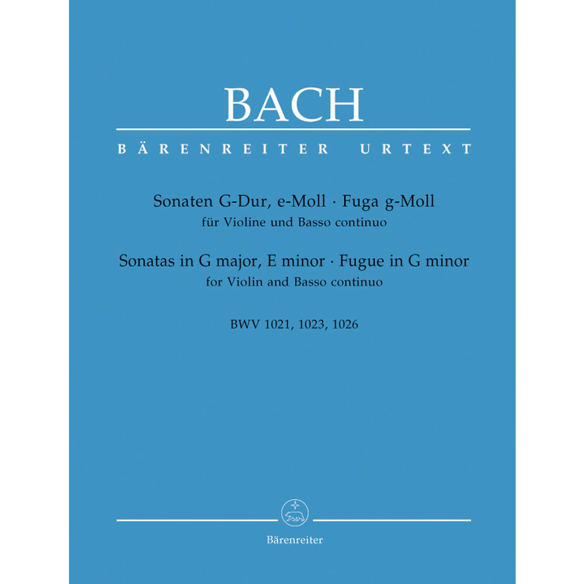 Sonate G-Dur, e-Moll und Fuge g-Moll