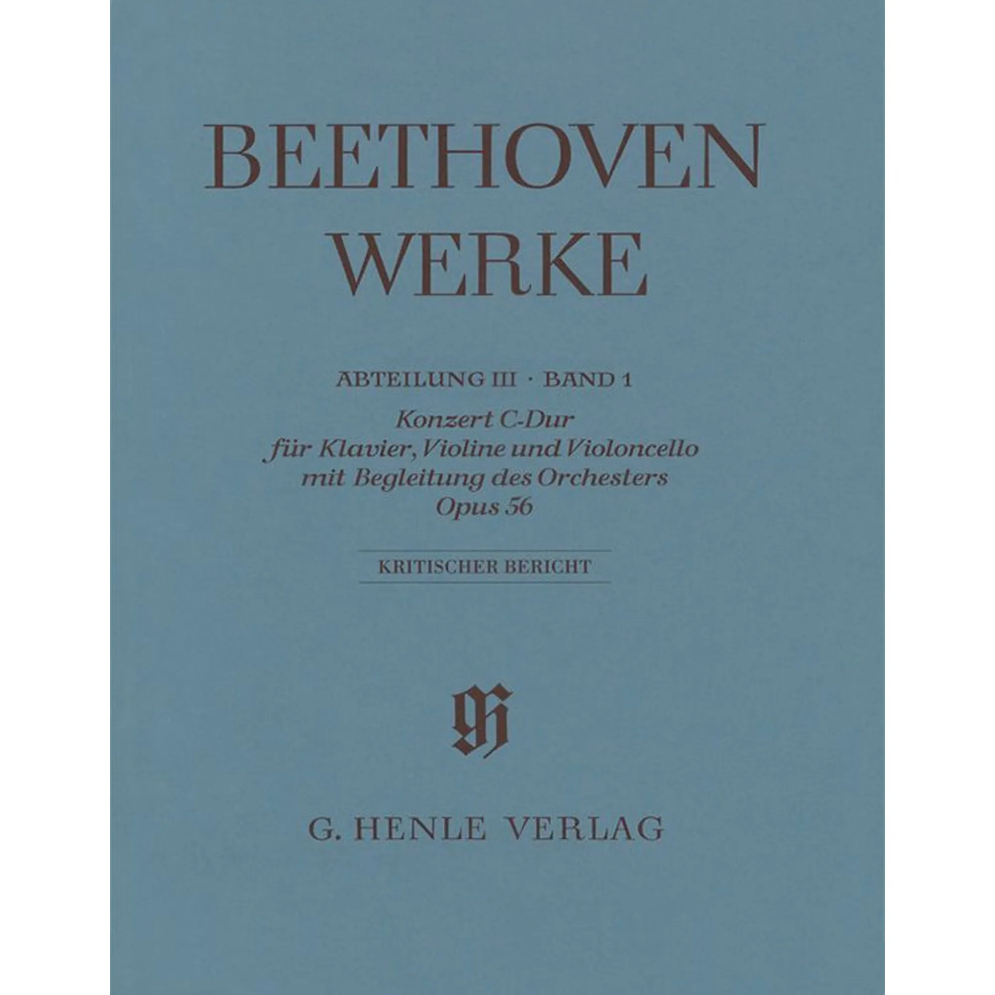 Beethoven Werke Abteilung 3 Band 1