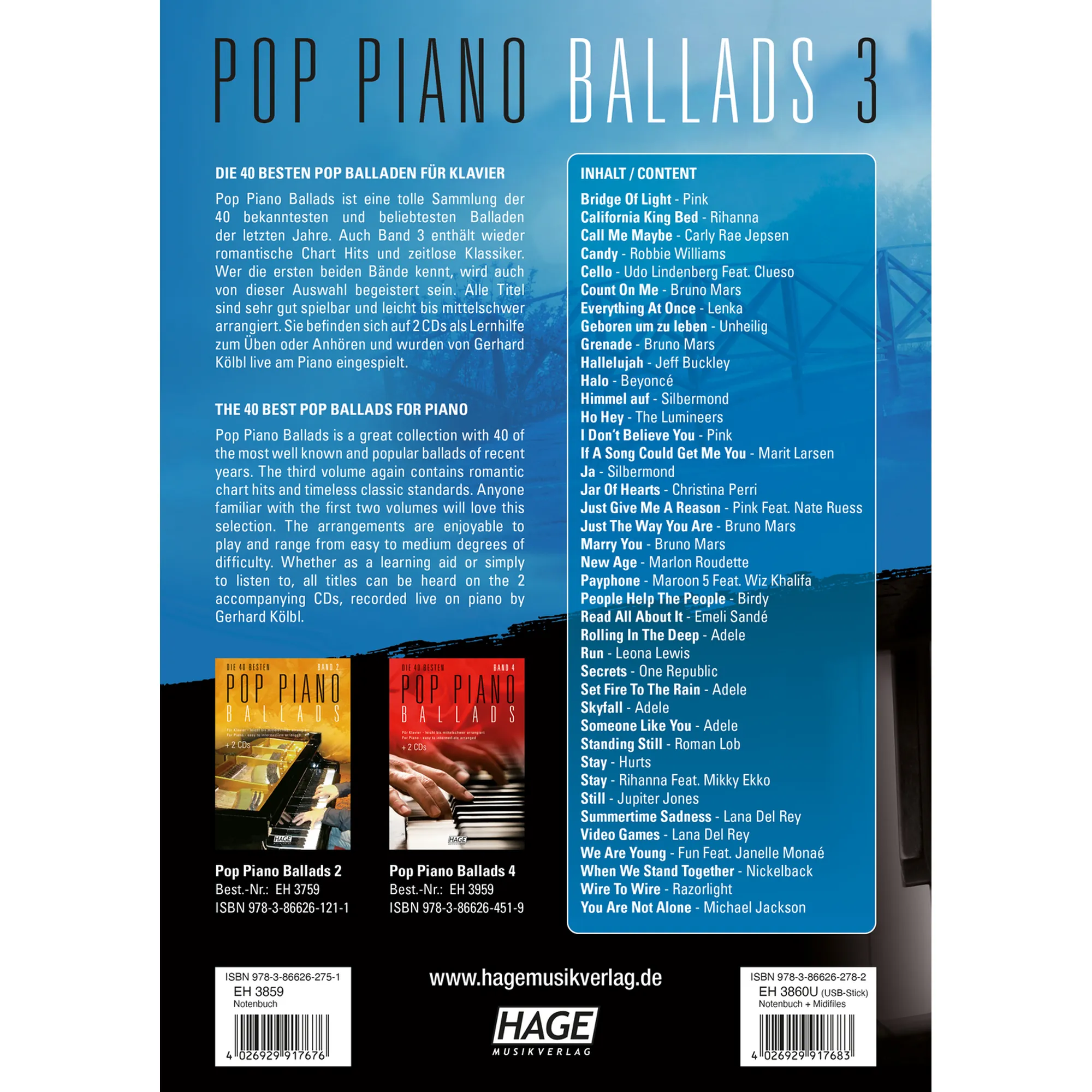 Pop Piano Ballads 3