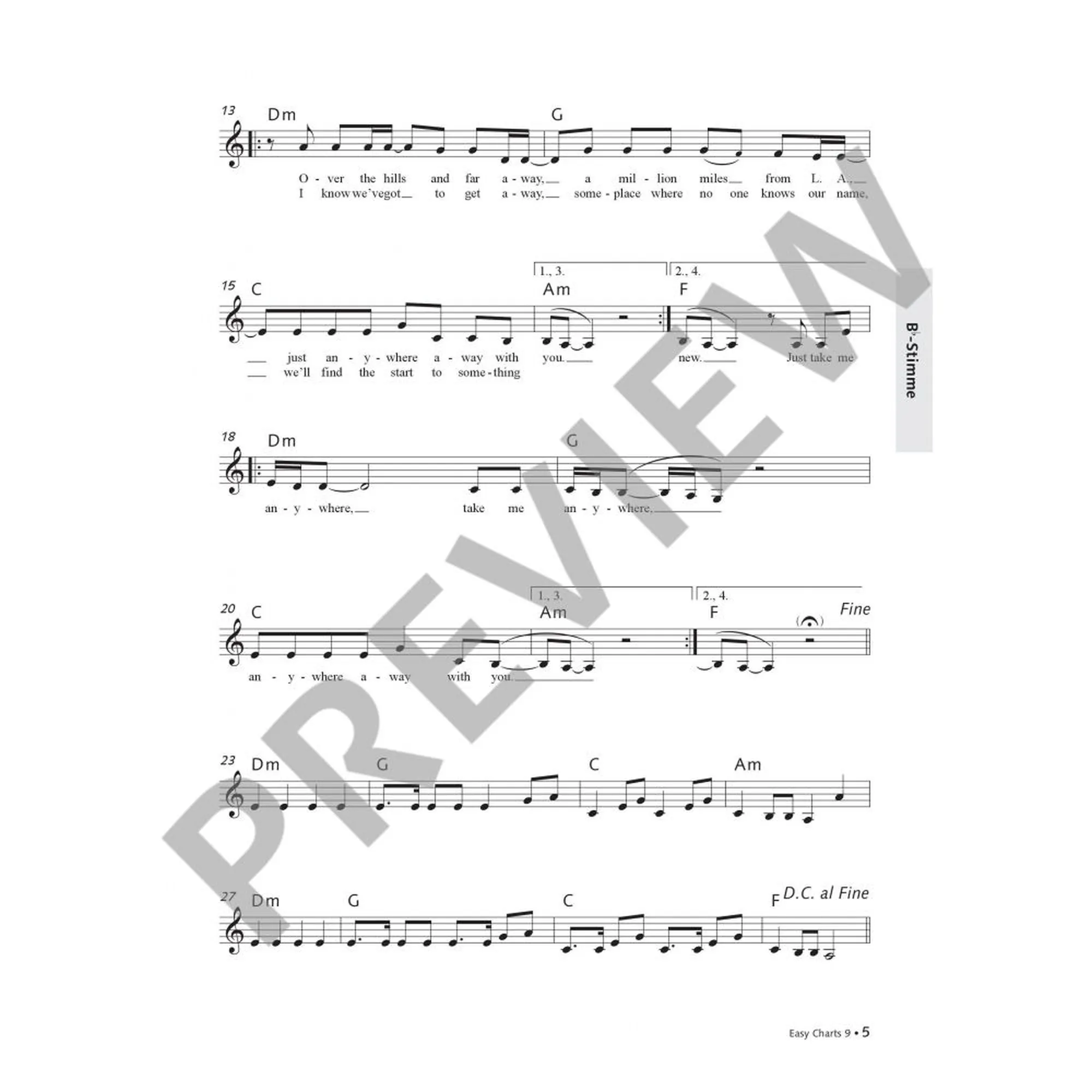 Easy Charts Playalong Band 9
