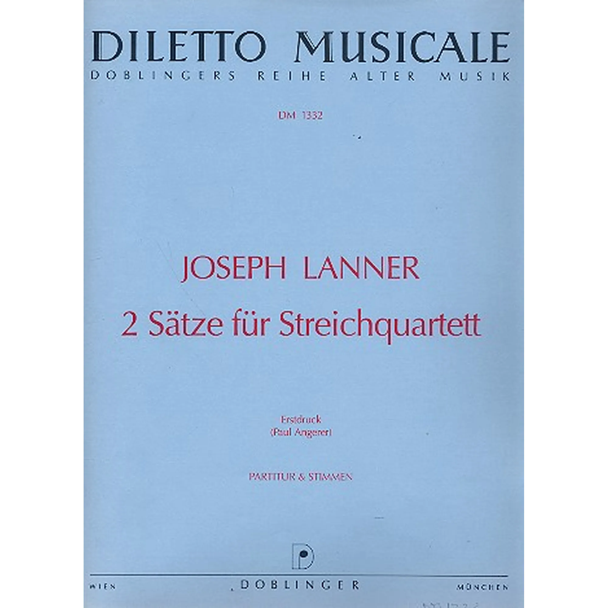 2 Sätze für Streichquartett - Antiquariat