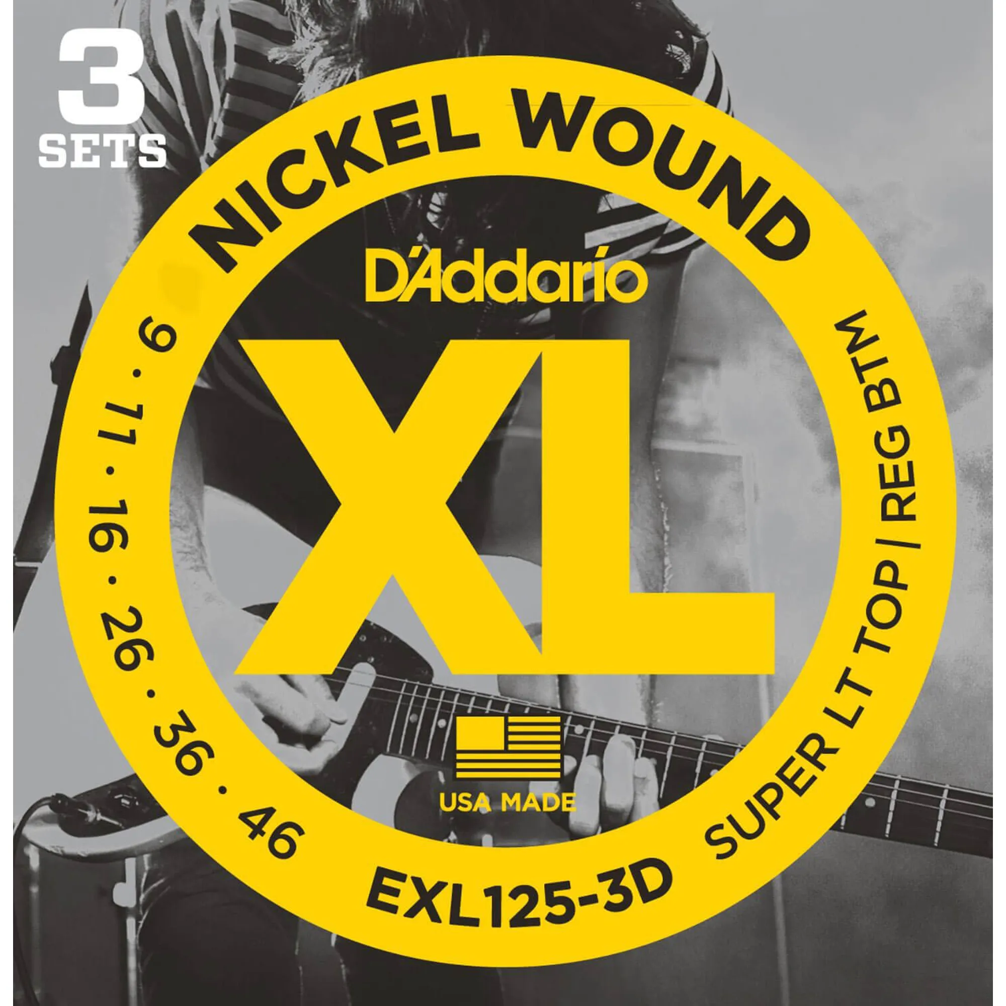 D´Addario EXL125-3D Super Lt Top/Reg Btm