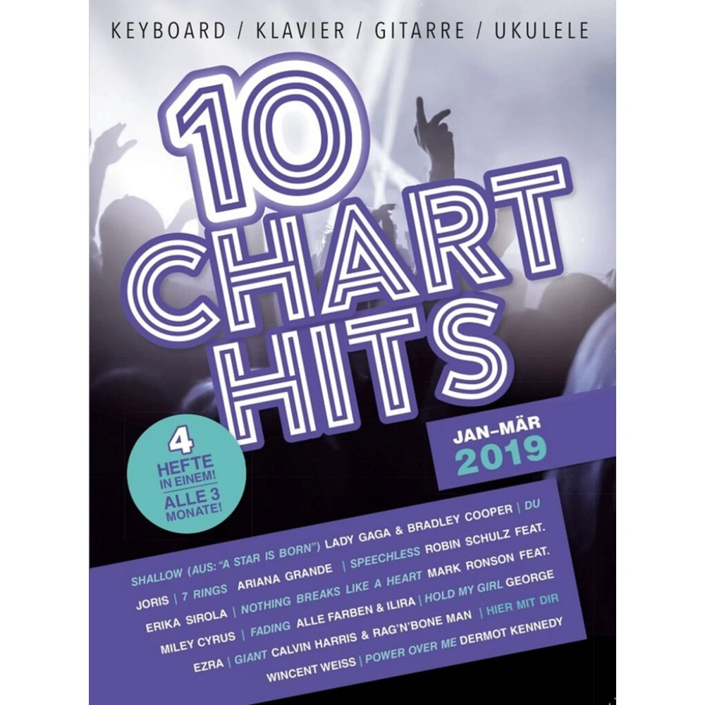 10 Charthits Januar bis März 2019