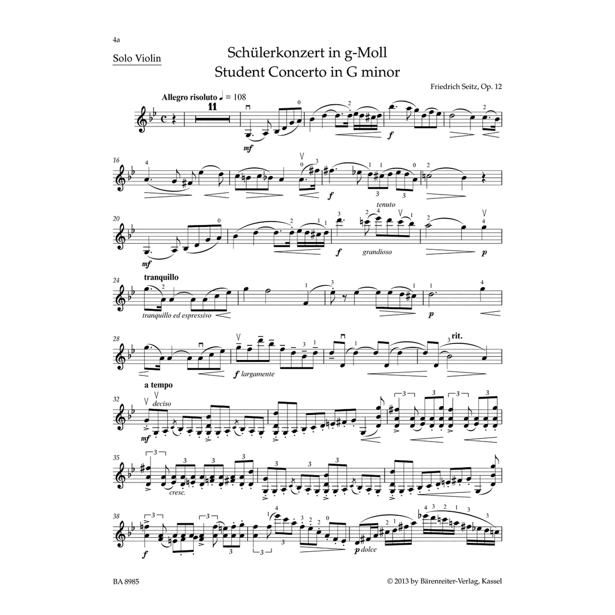 Schülerkonzert g-Moll op.12