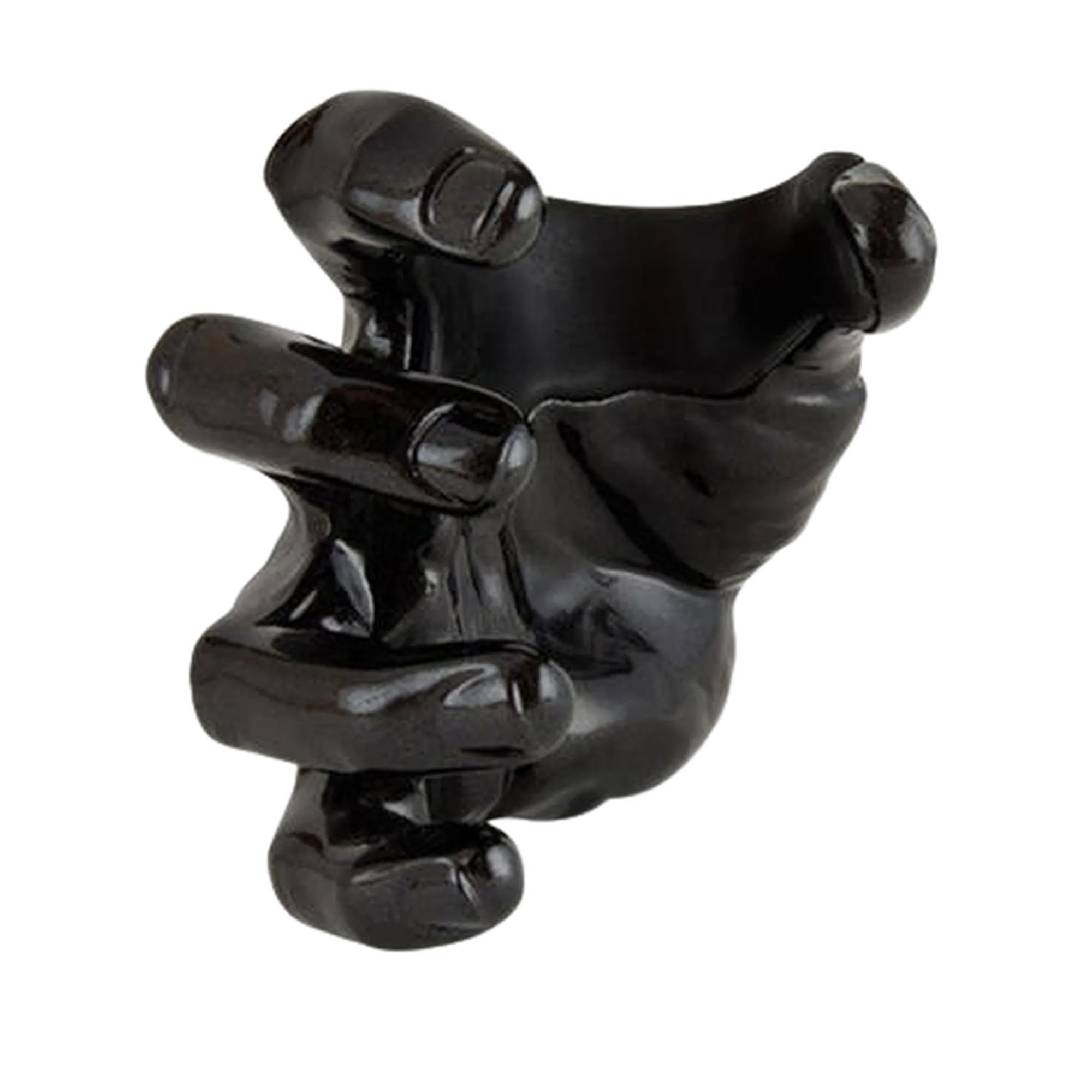 Guitar Grip Male Black Metallic Right