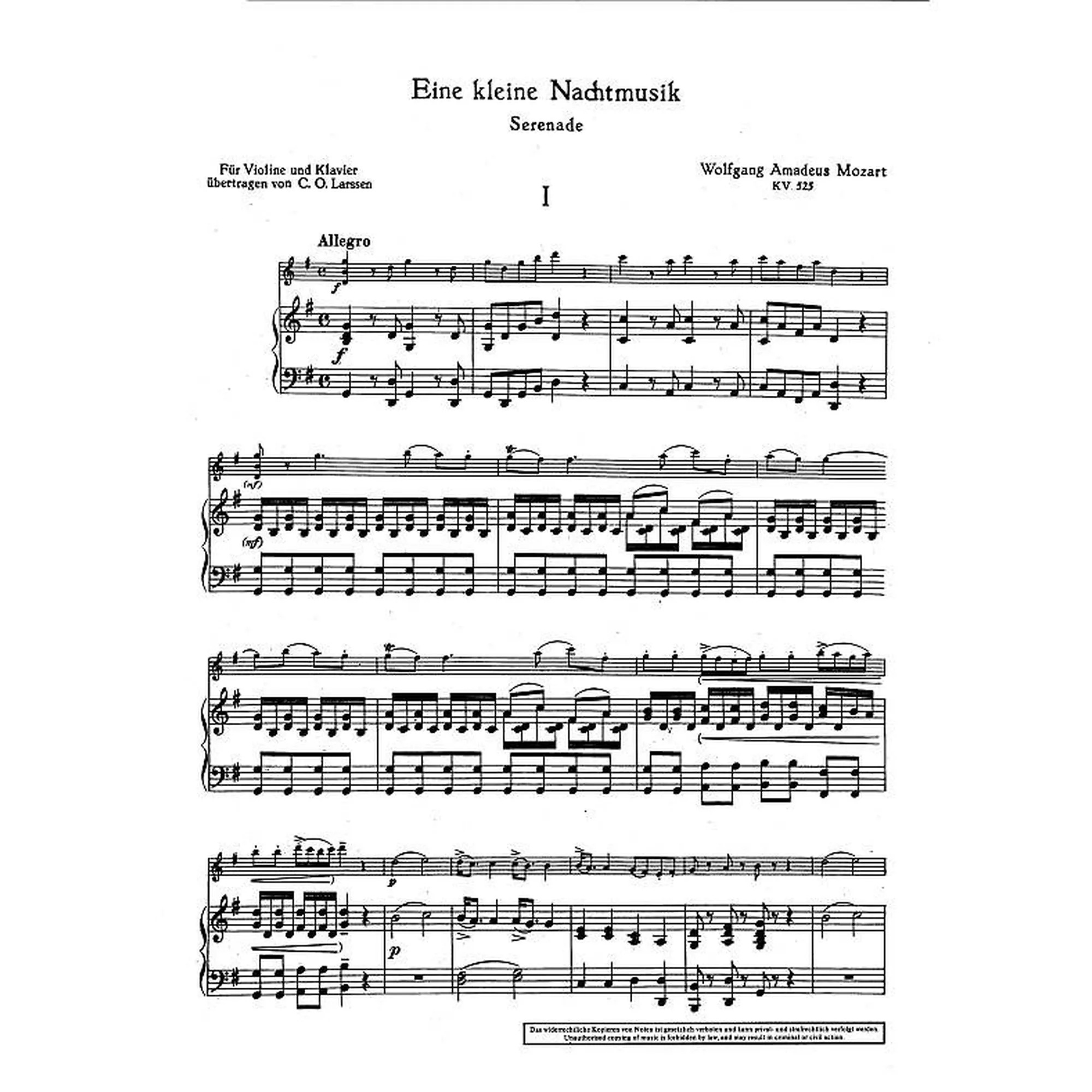 Eine kleine Nachtmusik G-Dur, KV 525