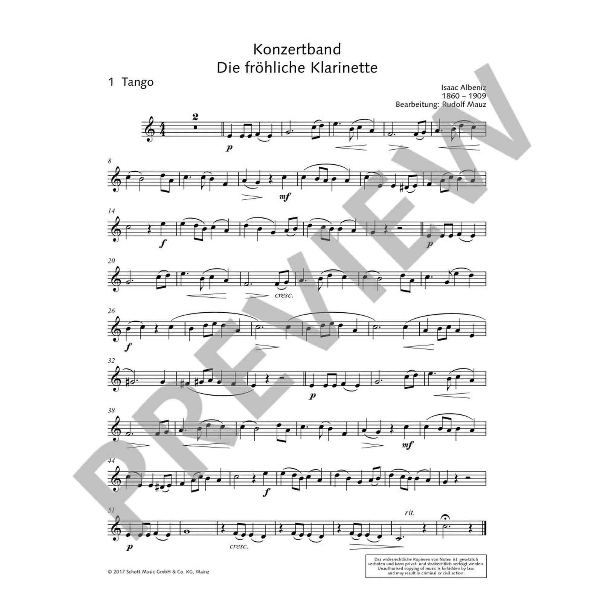 Die fröhliche Klarinette  - Konzertband