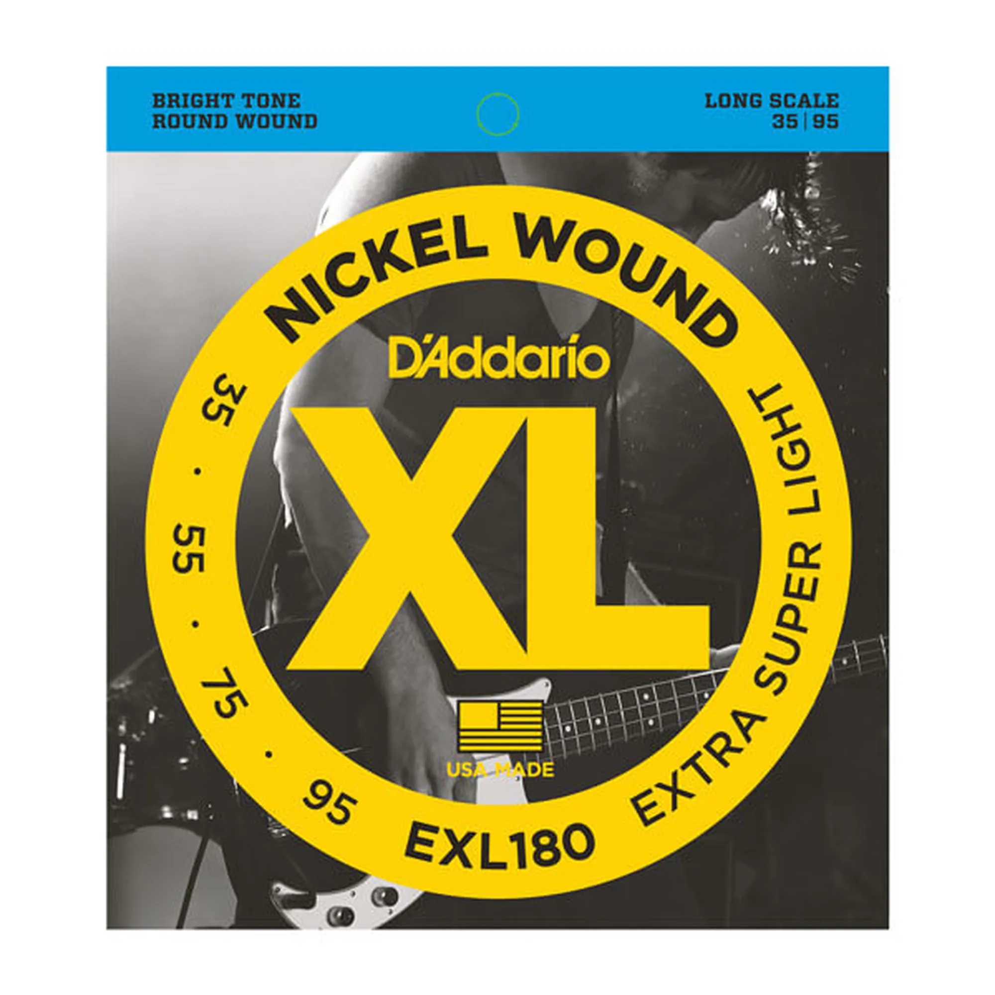 D´Addario EXL180 Long Scale/Extra-Super Light