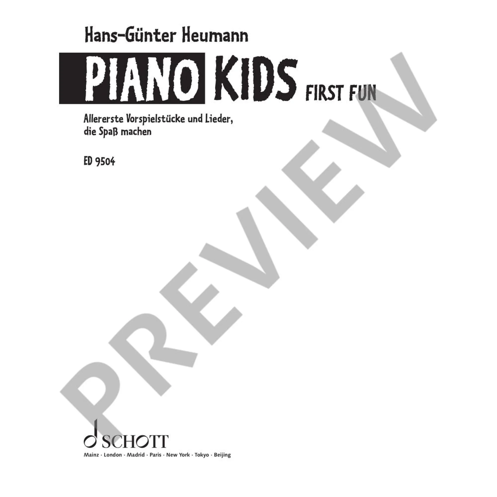 Piano Kids - First Fun