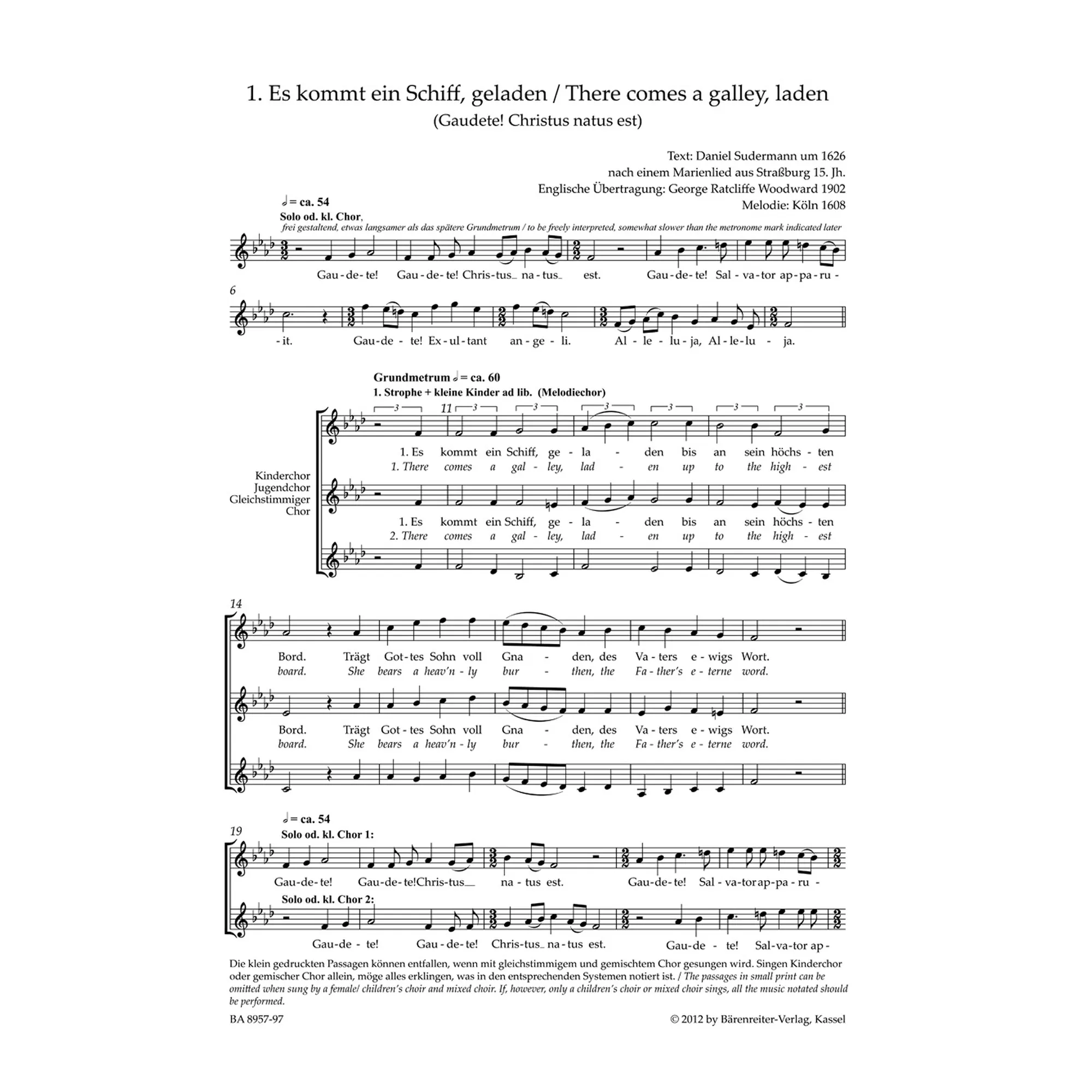 Sechs Motetten zur Weihnachtszeit