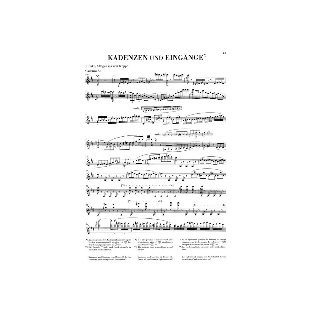 Konzert D-Dur Op 61
