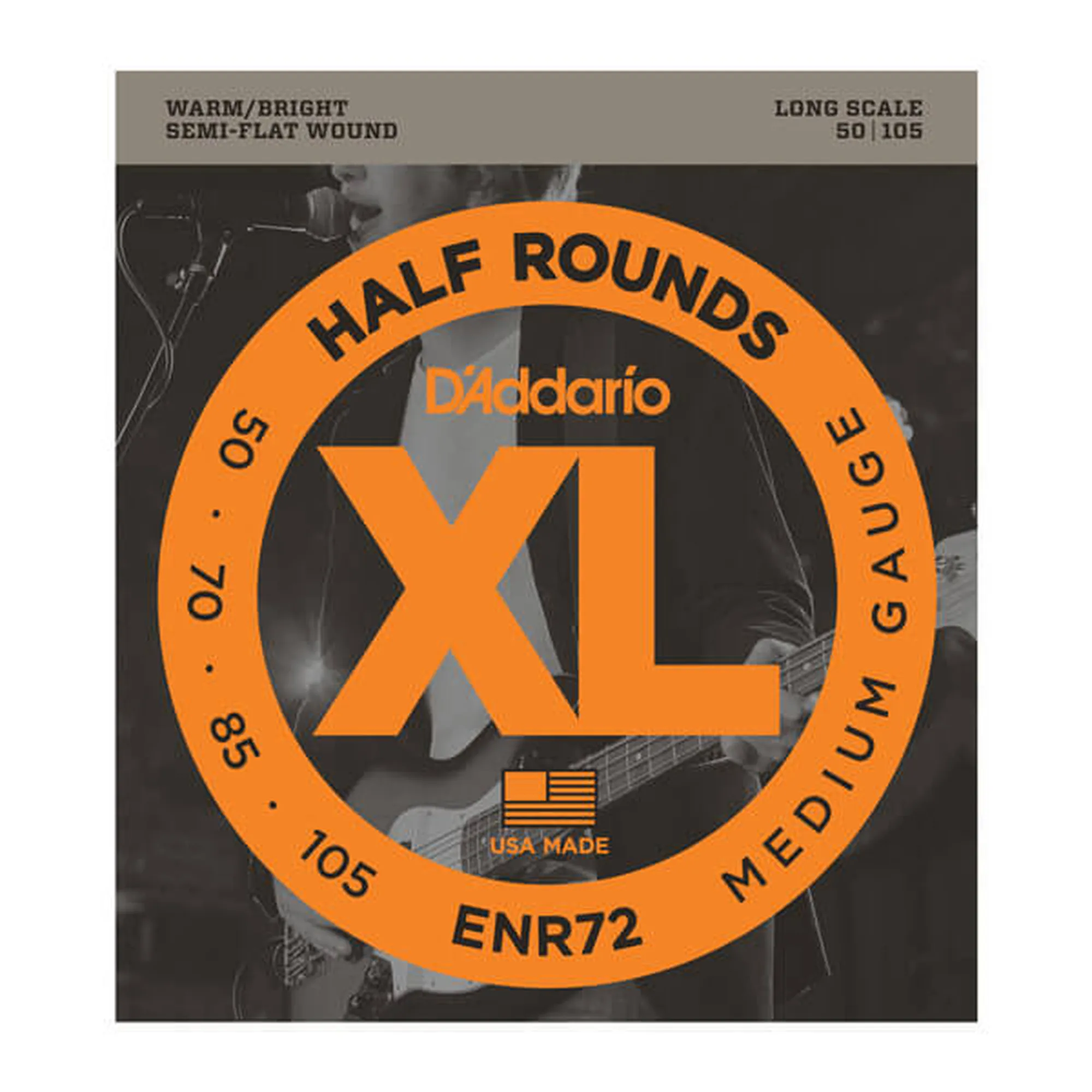 D´Addario ENR72 Half Rounds Long Scale/Medium