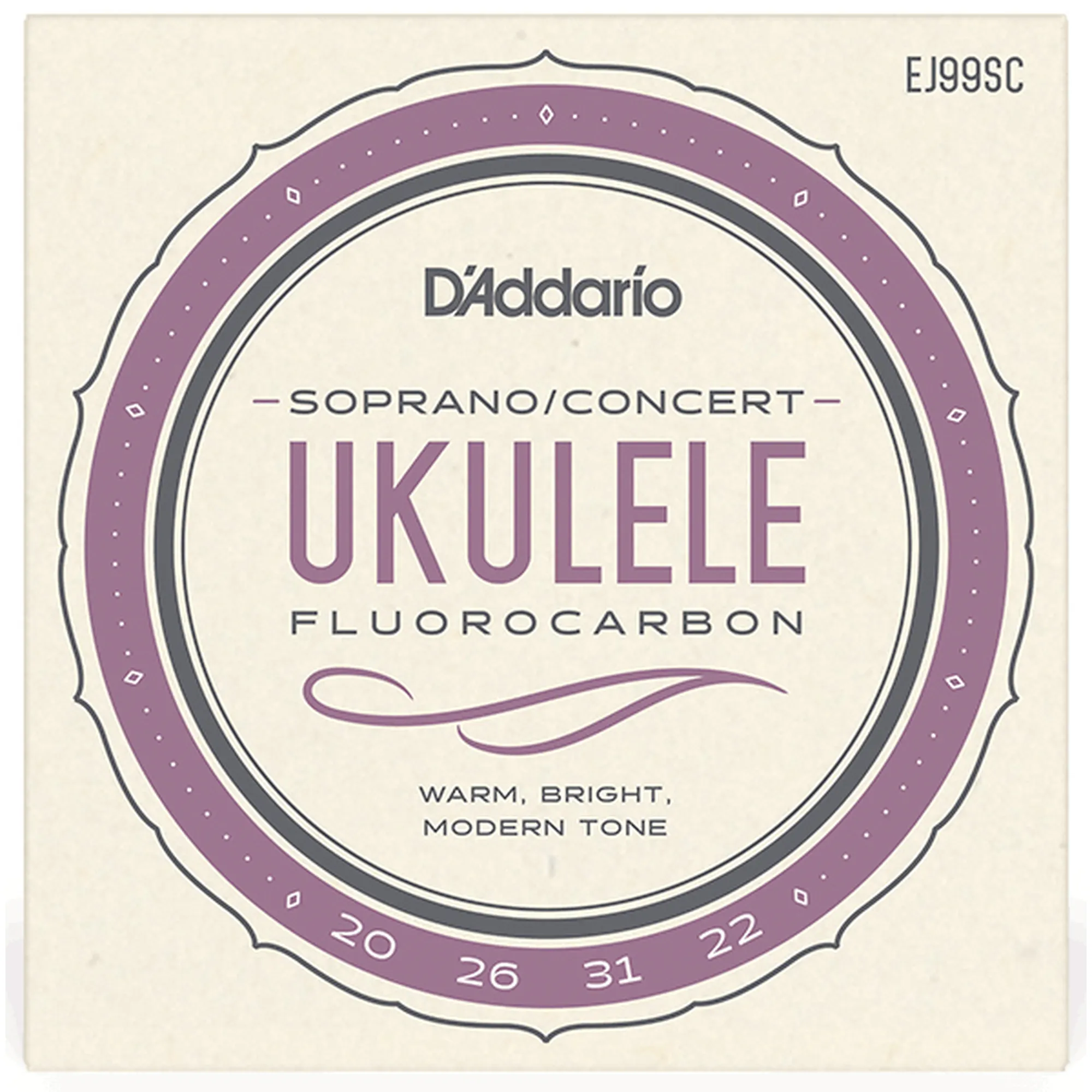 D'Addario EJ99SC Sopran/Concert Ukulele