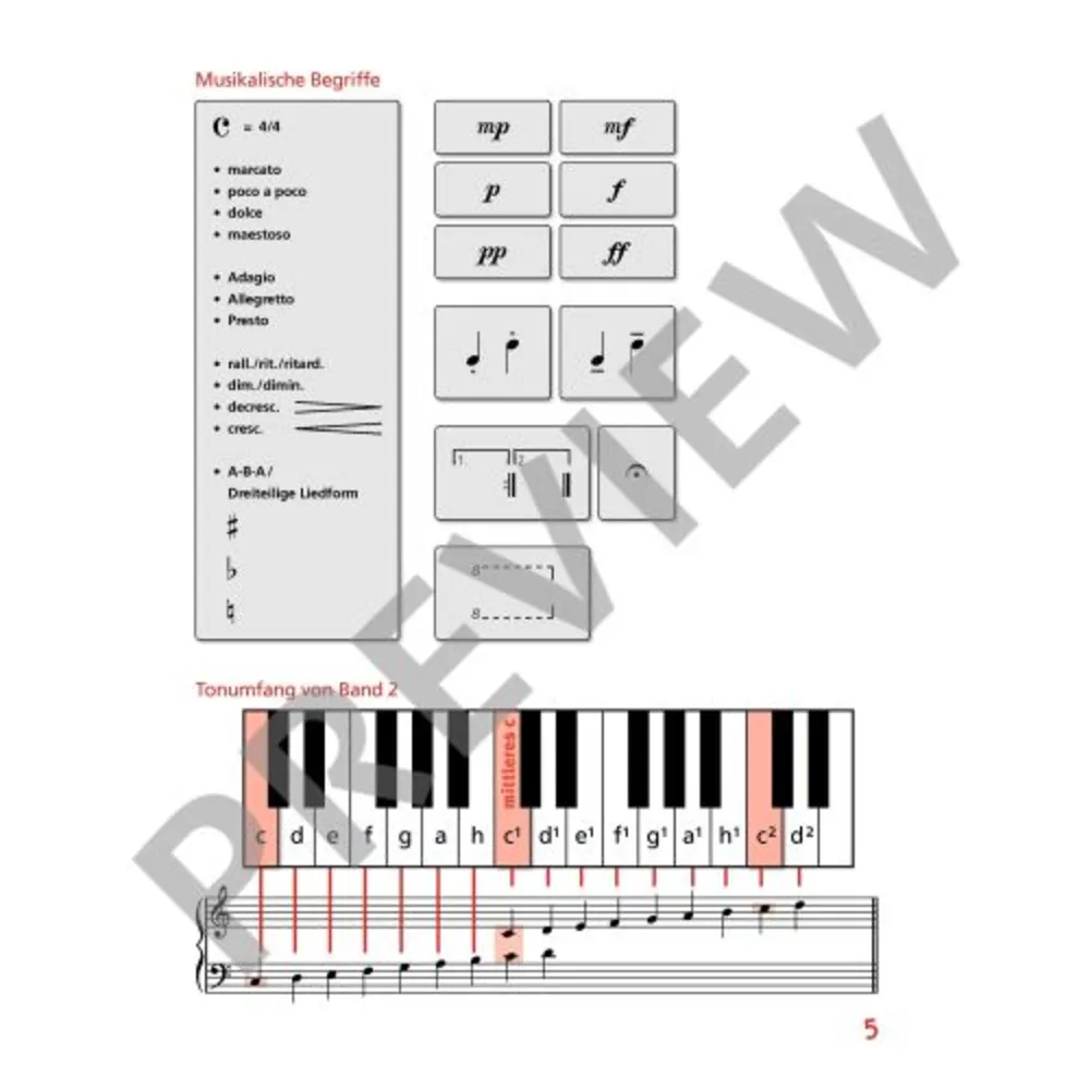 Piano junior - Theoriebuch Band 2