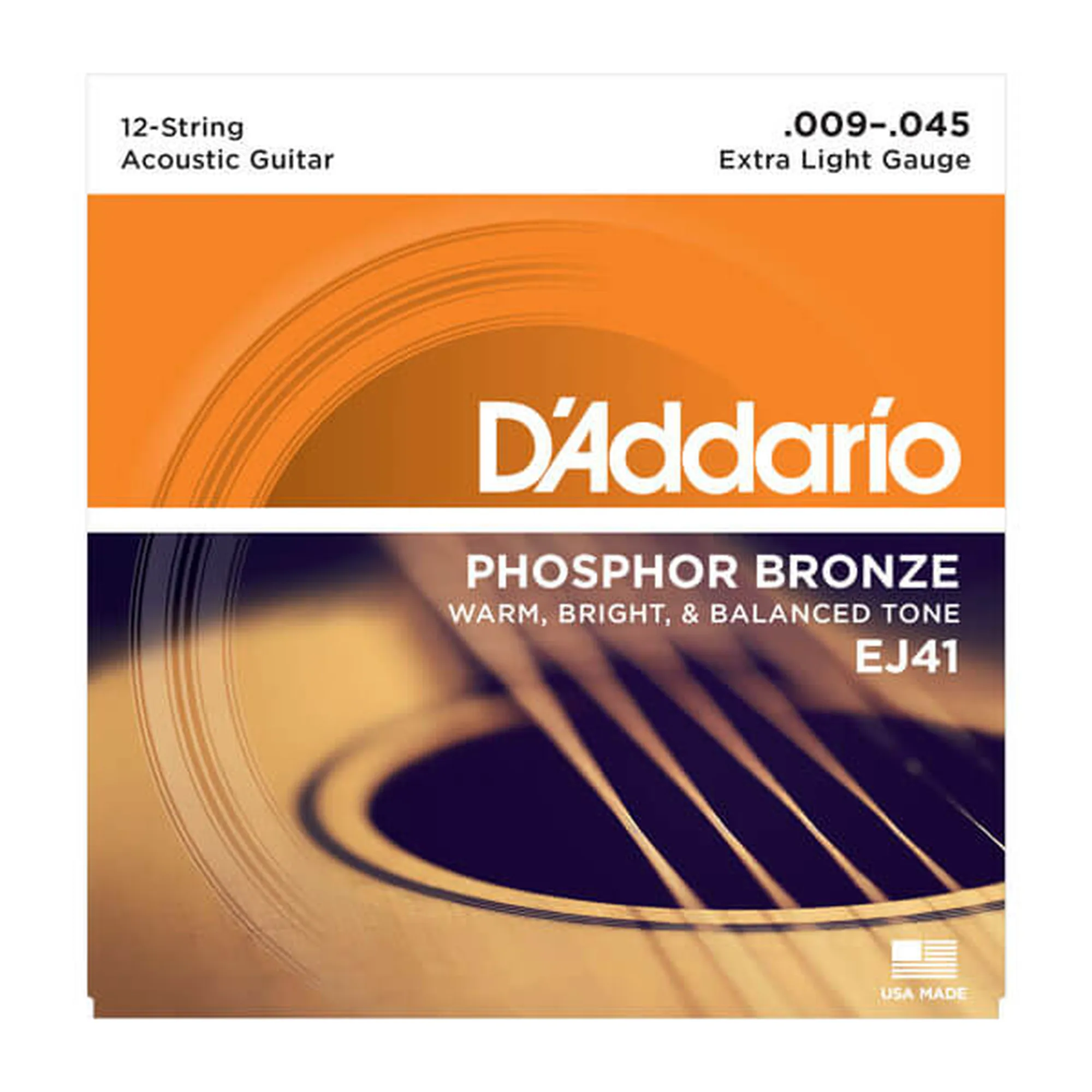 D´Addario EJ41 Phosphor Bronze 12-String/Extra Light