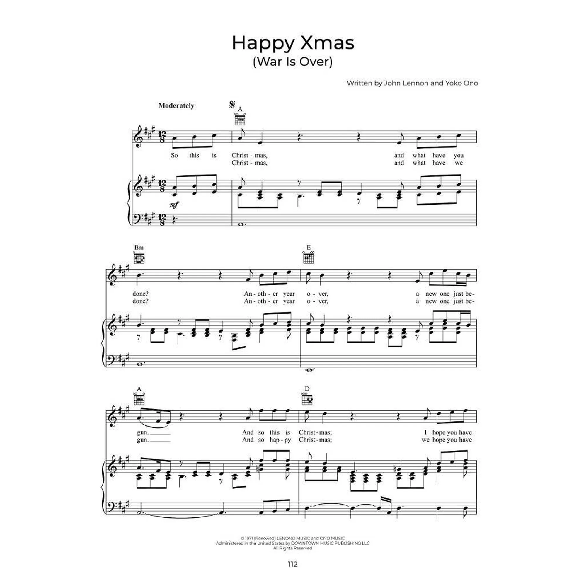 Christmas Sheet Music Anthology