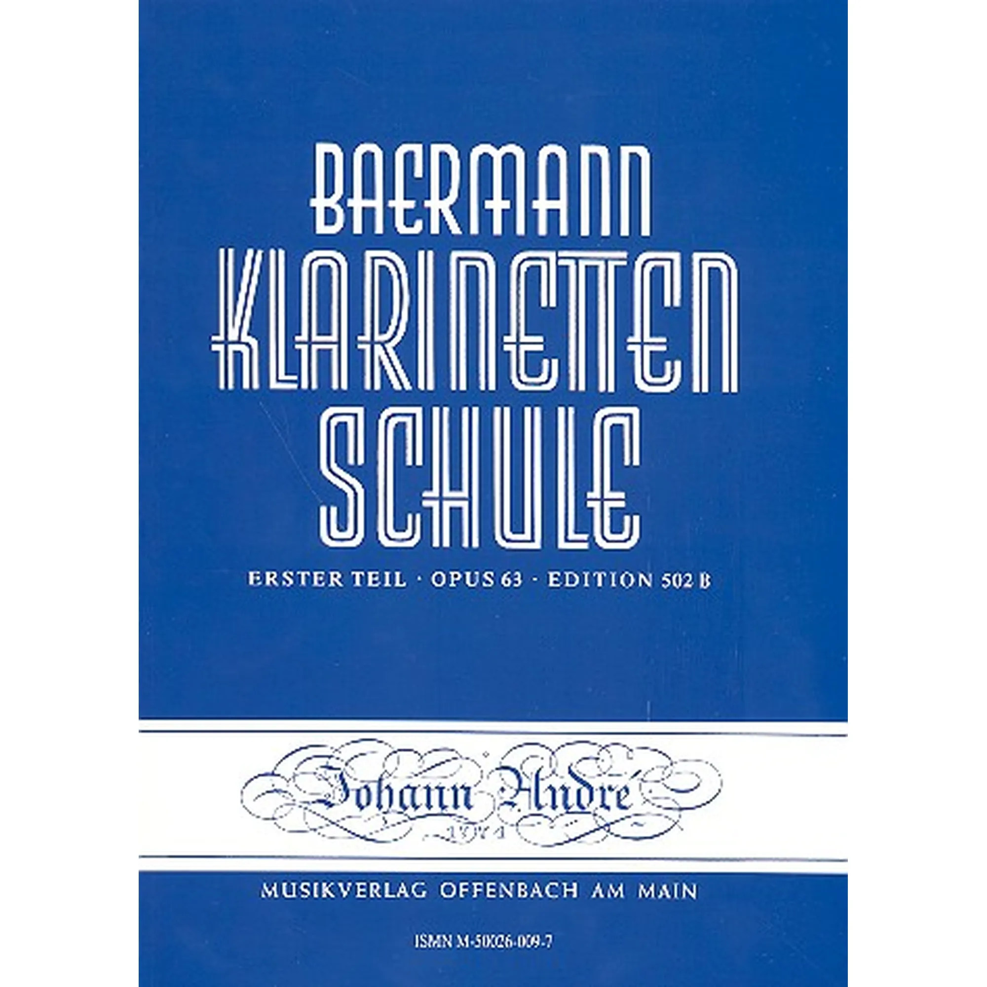 Klarinettenschule Band 2 Erster Teil op.63