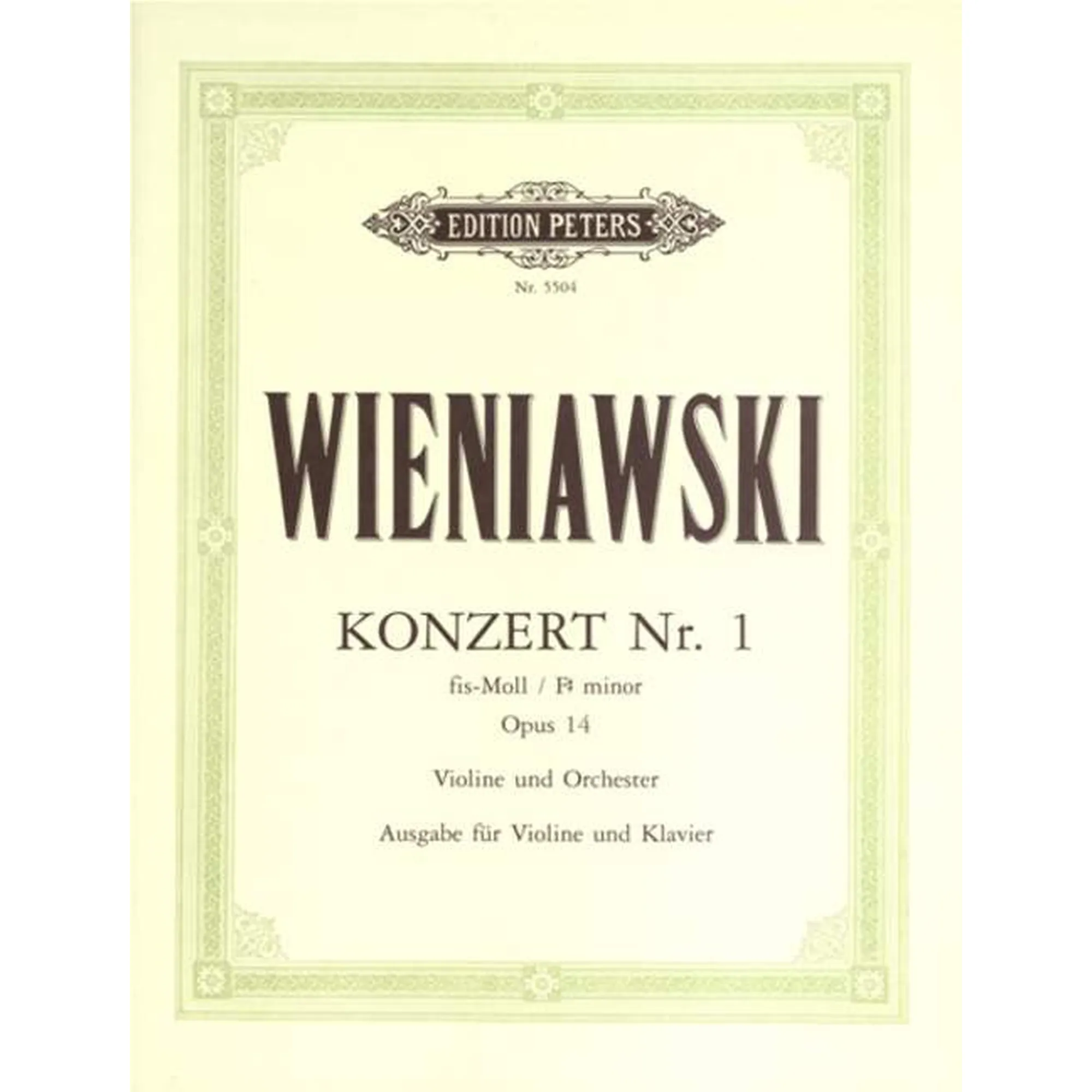 Konzert Nr.1 fis-moll op.14