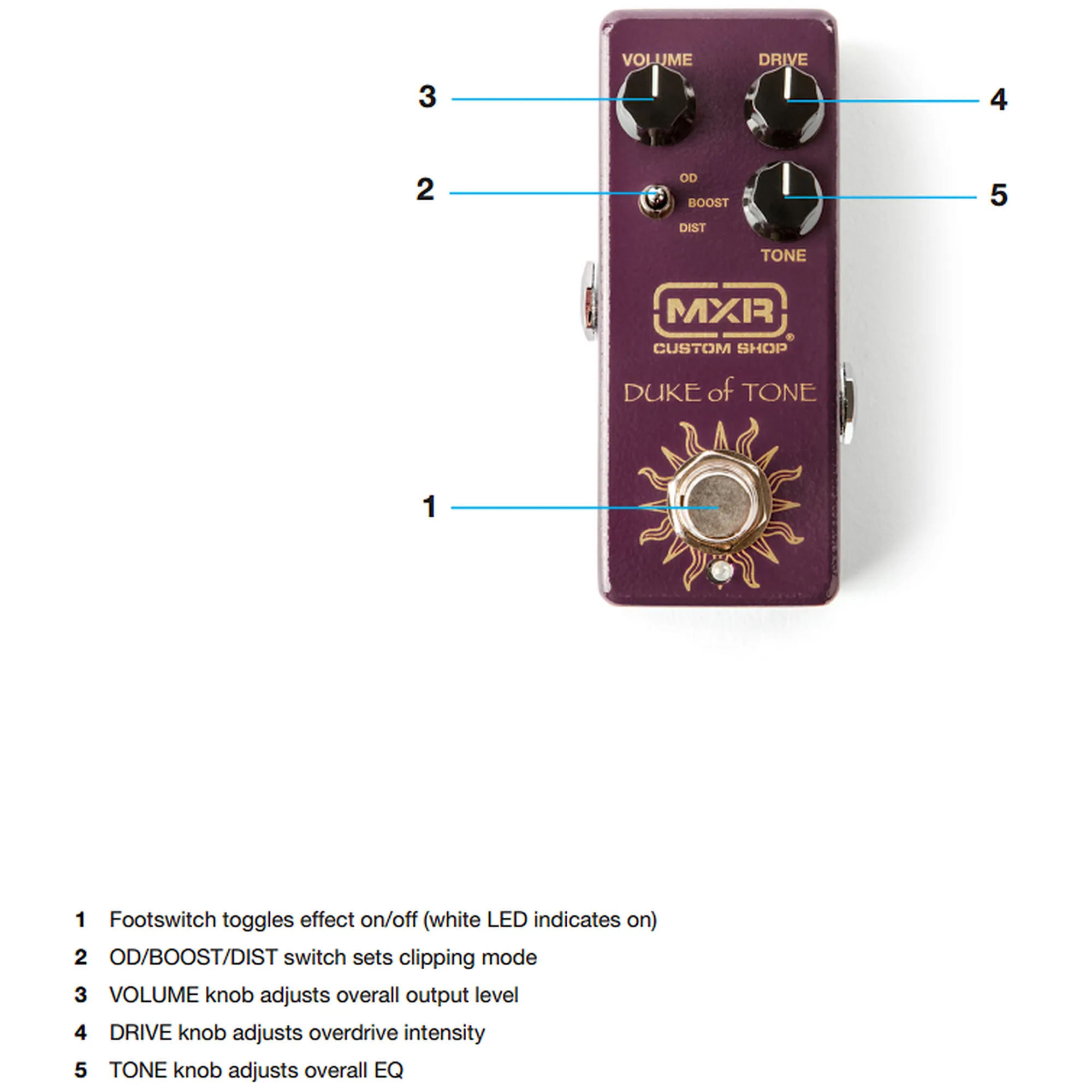 MXR CSP039 Duke of Tone Overdrive