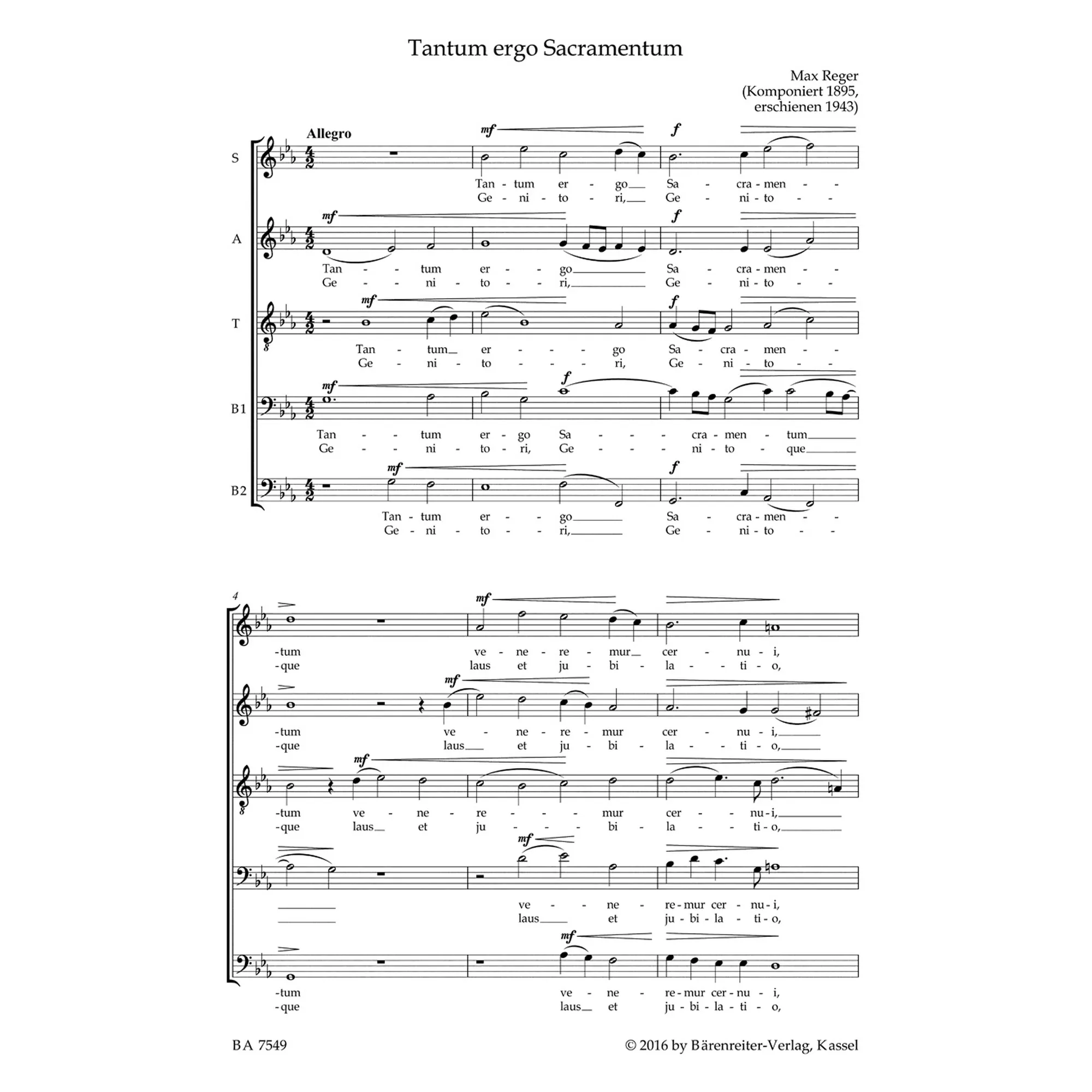 Geistliche Chormusik a capella