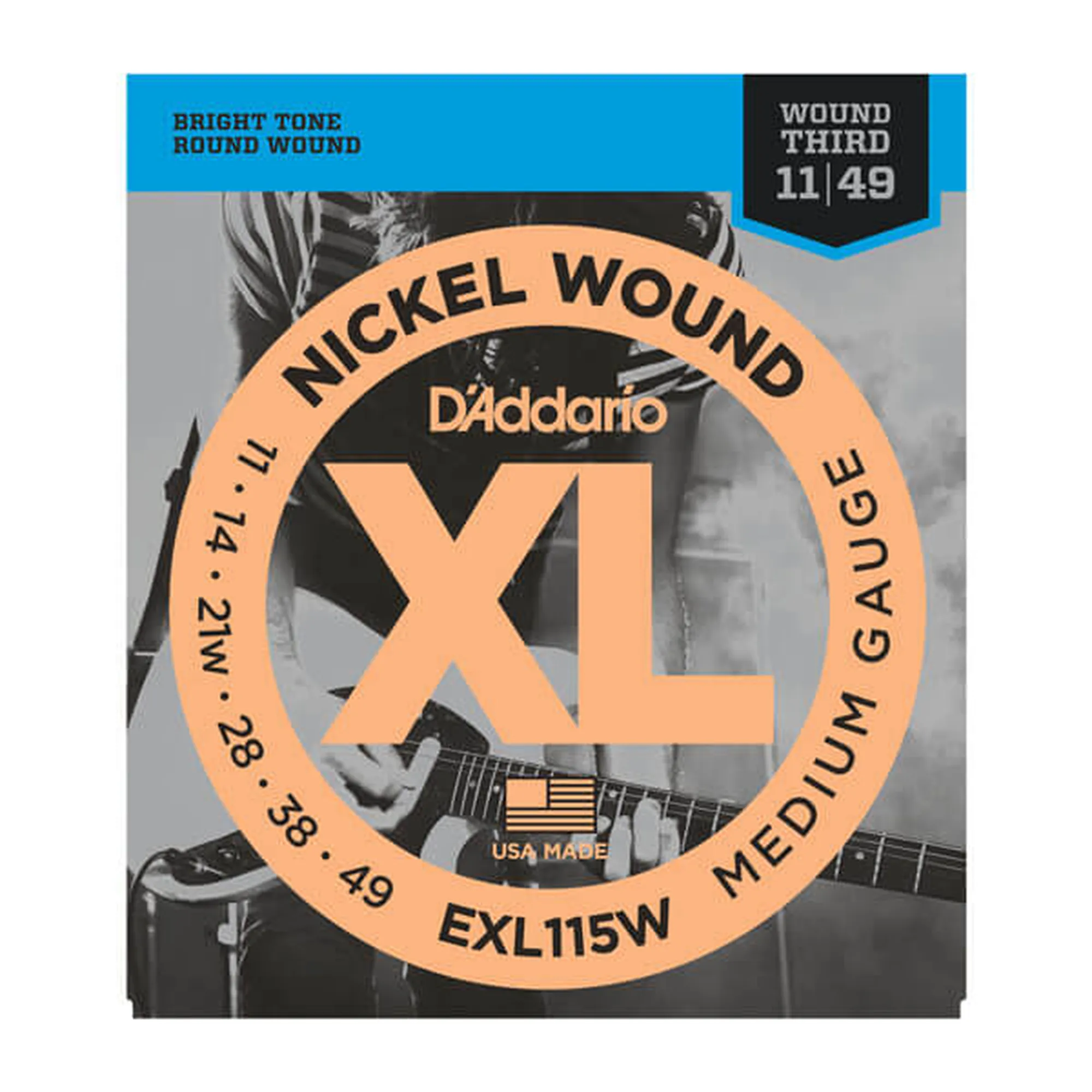 D´Addario EXL115W Blues/Jazz Rock/Wound 3rd