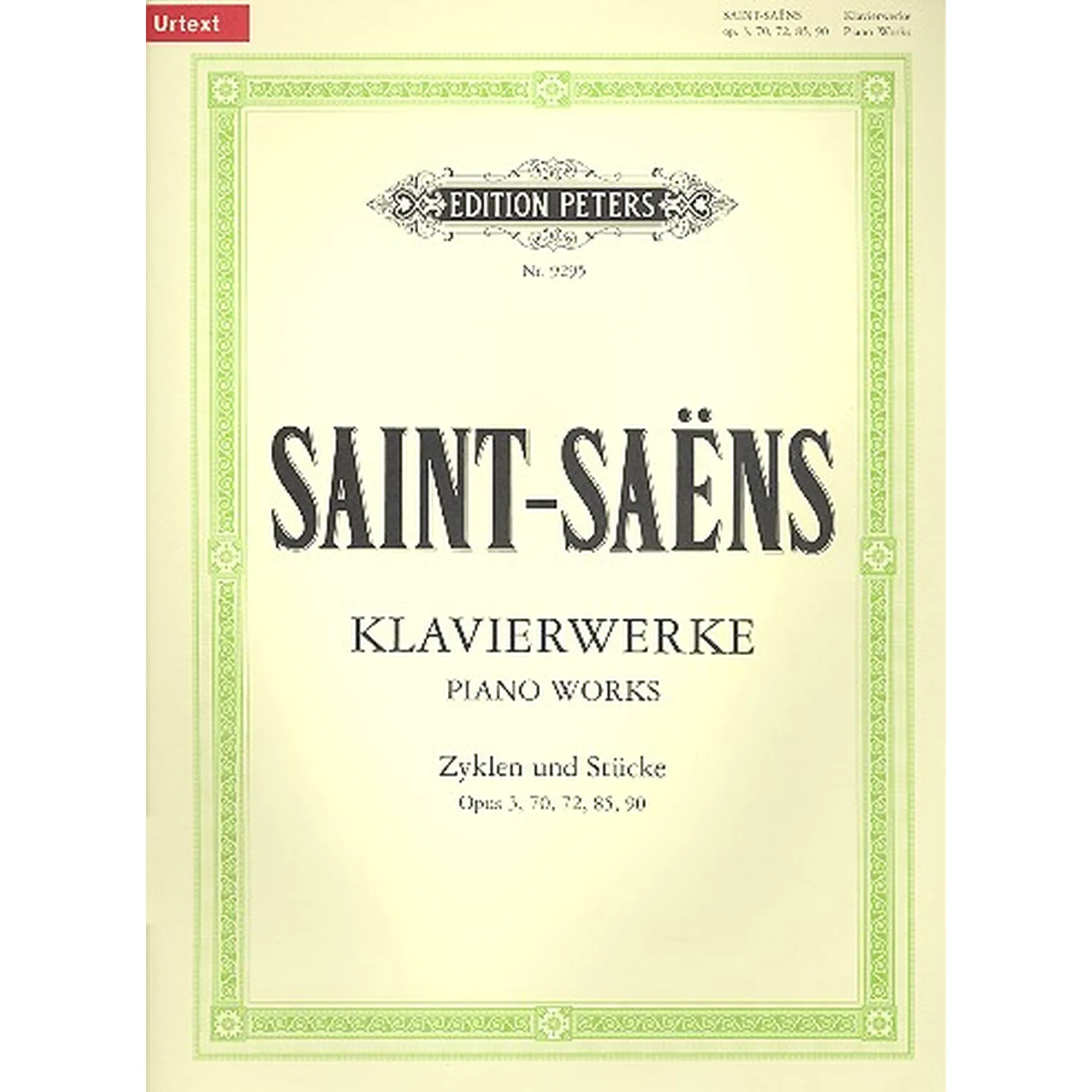 Klavierwerke Zyklen und Stücke op.3, 70, 72, 85, 90