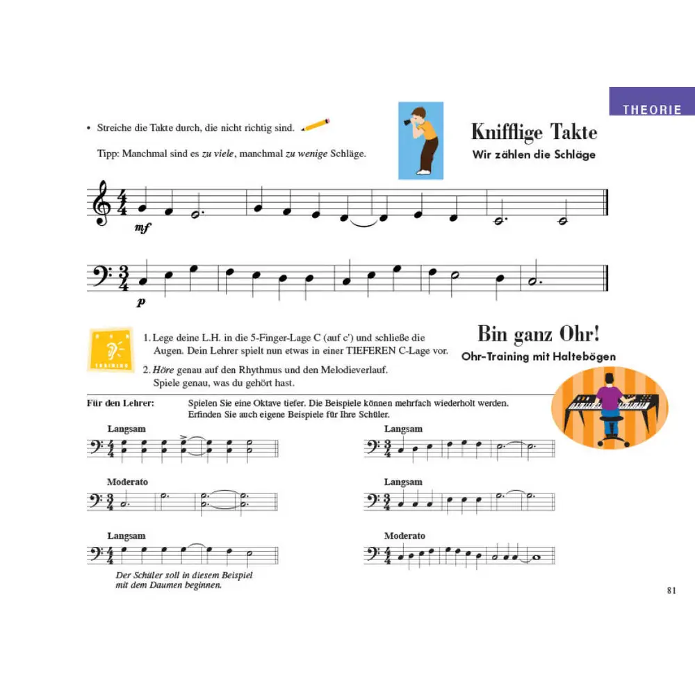 Piano Adventures Stufe 1 - Unterrichtsheft