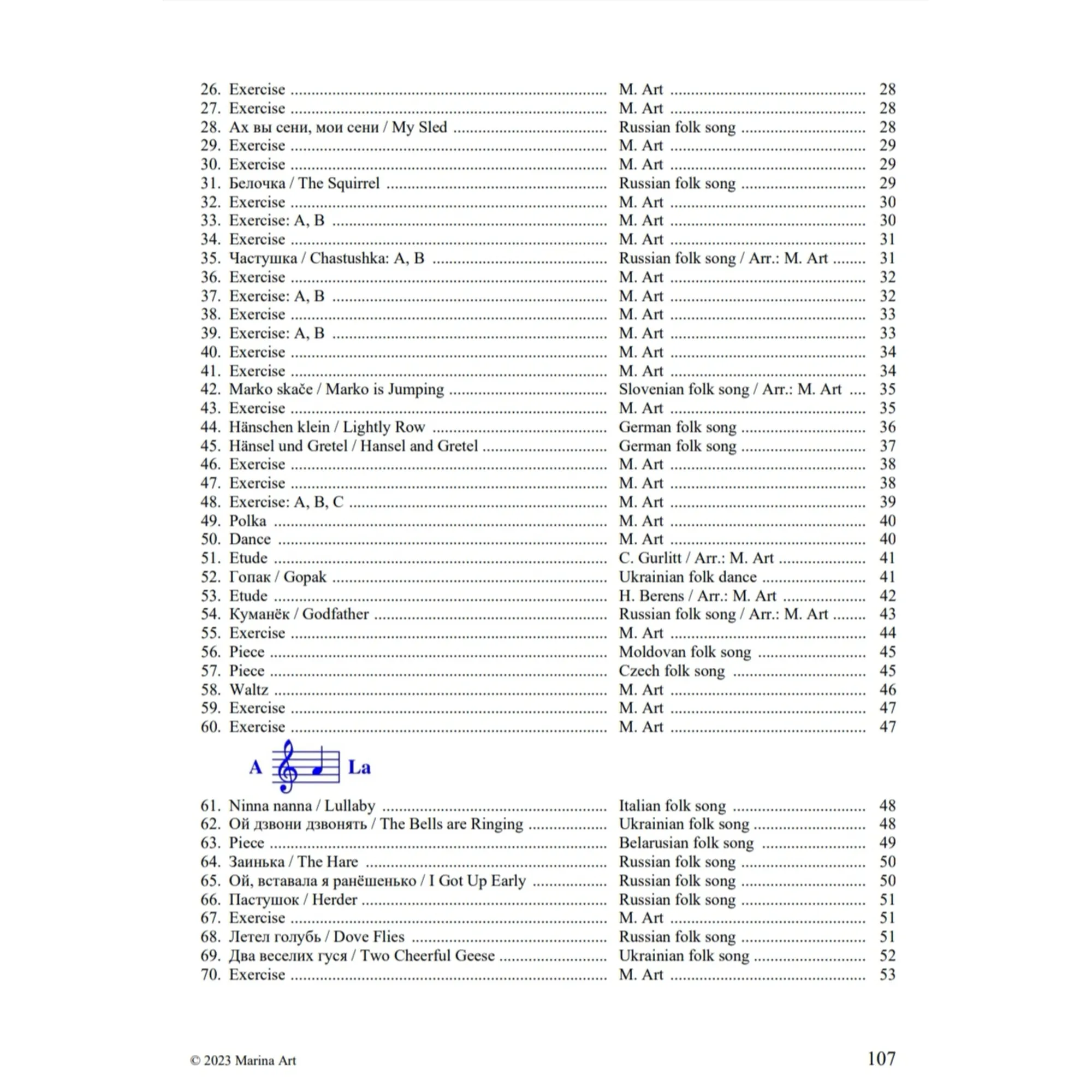 Piano Accordion Book Vol.1: Musical Pieces and Exercices