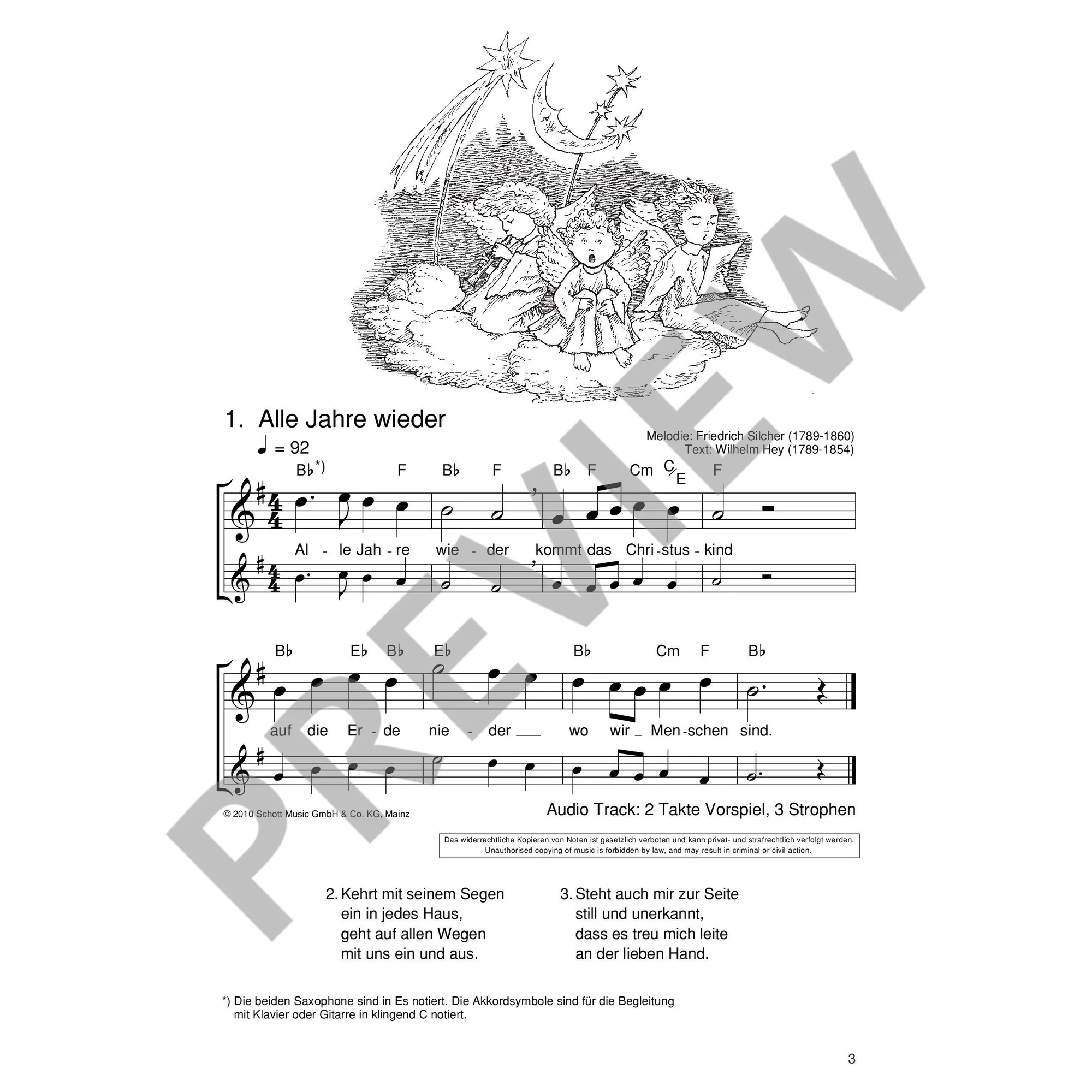 Die schönsten Weihnachtslieder - Altsax