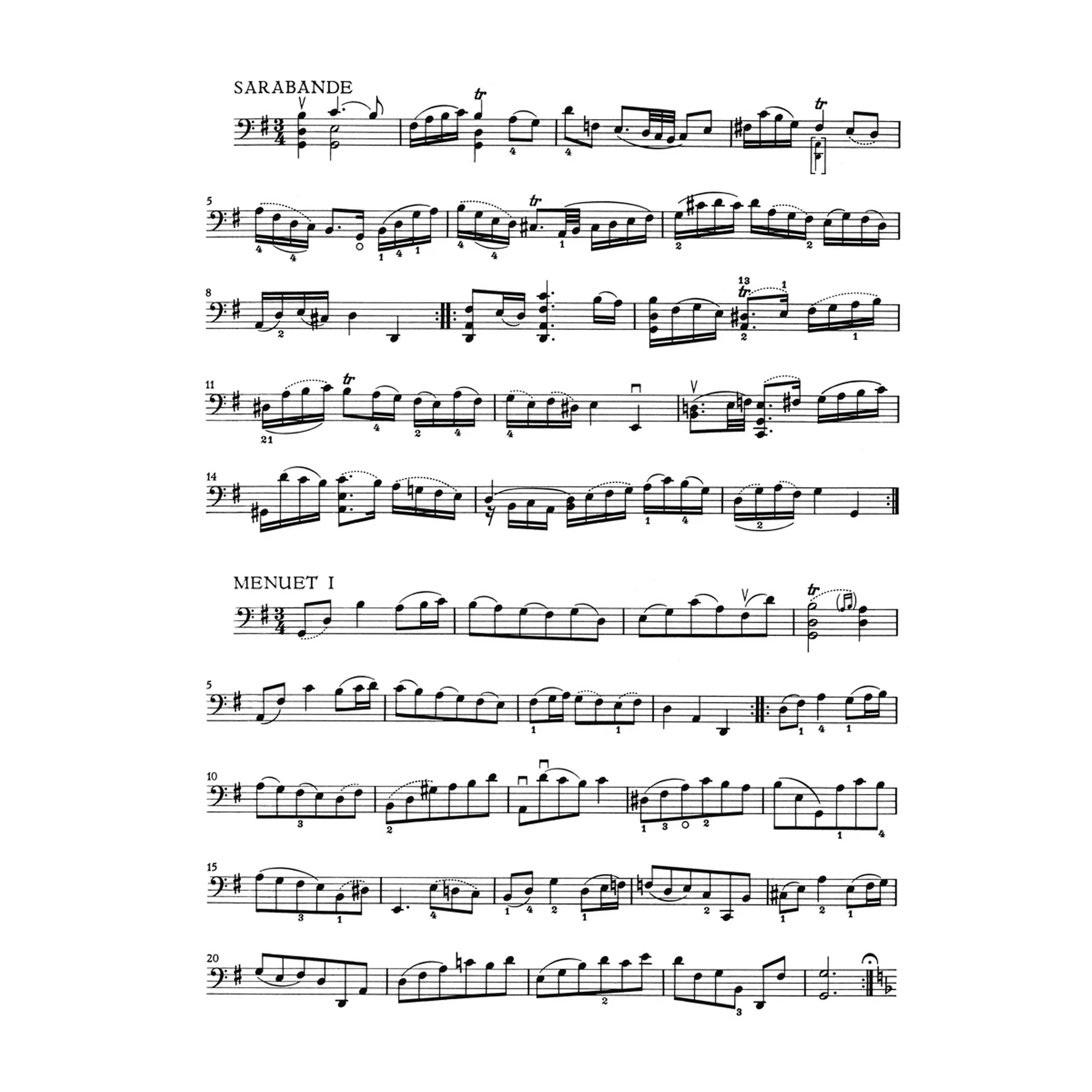 Suite 1 G-Dur BWV 1007