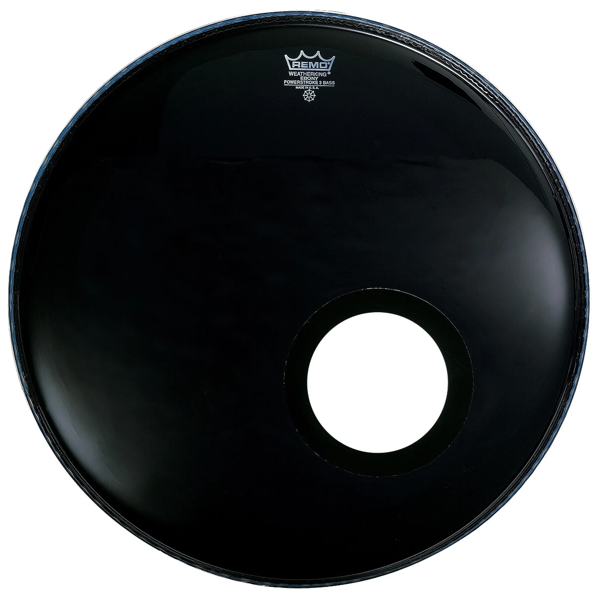 Remo Powerstroke 3 Ebony 20" mit Loch