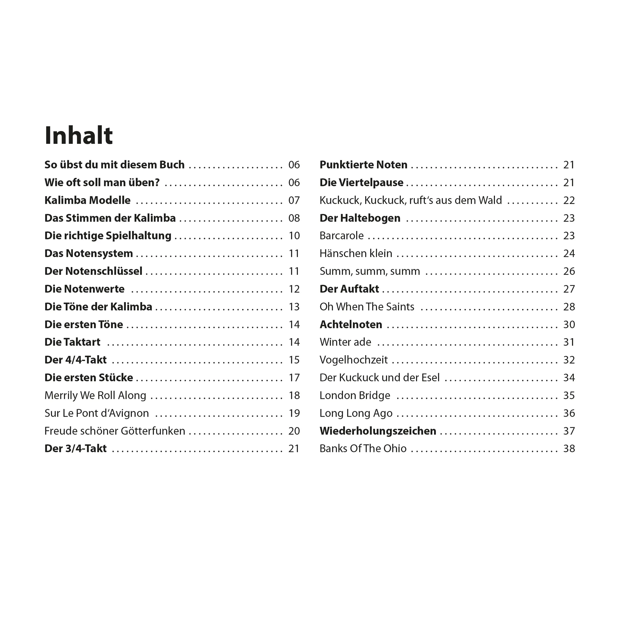 Kalimba - Schnell und einfach lernen