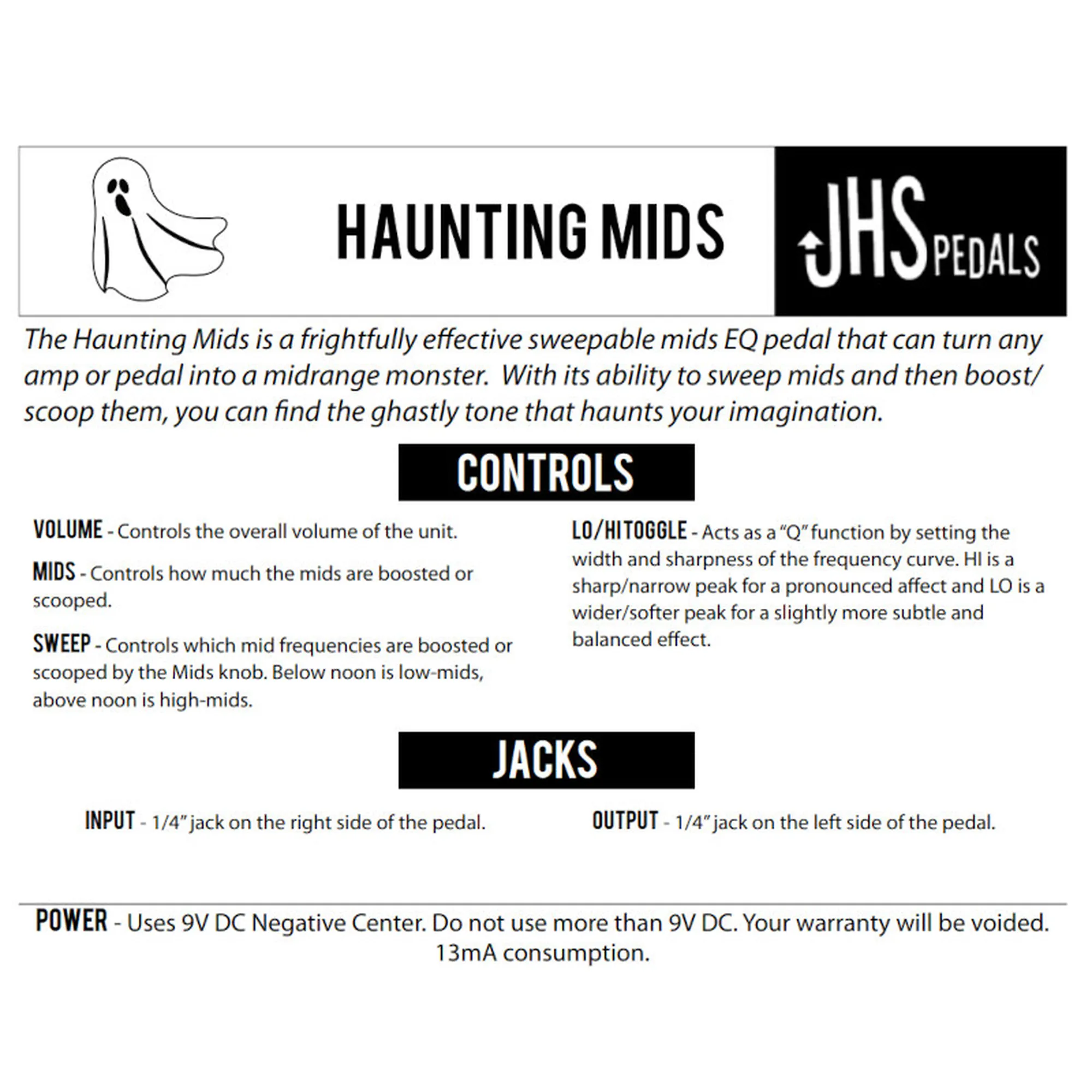 JHS Pedals Haunting Mids