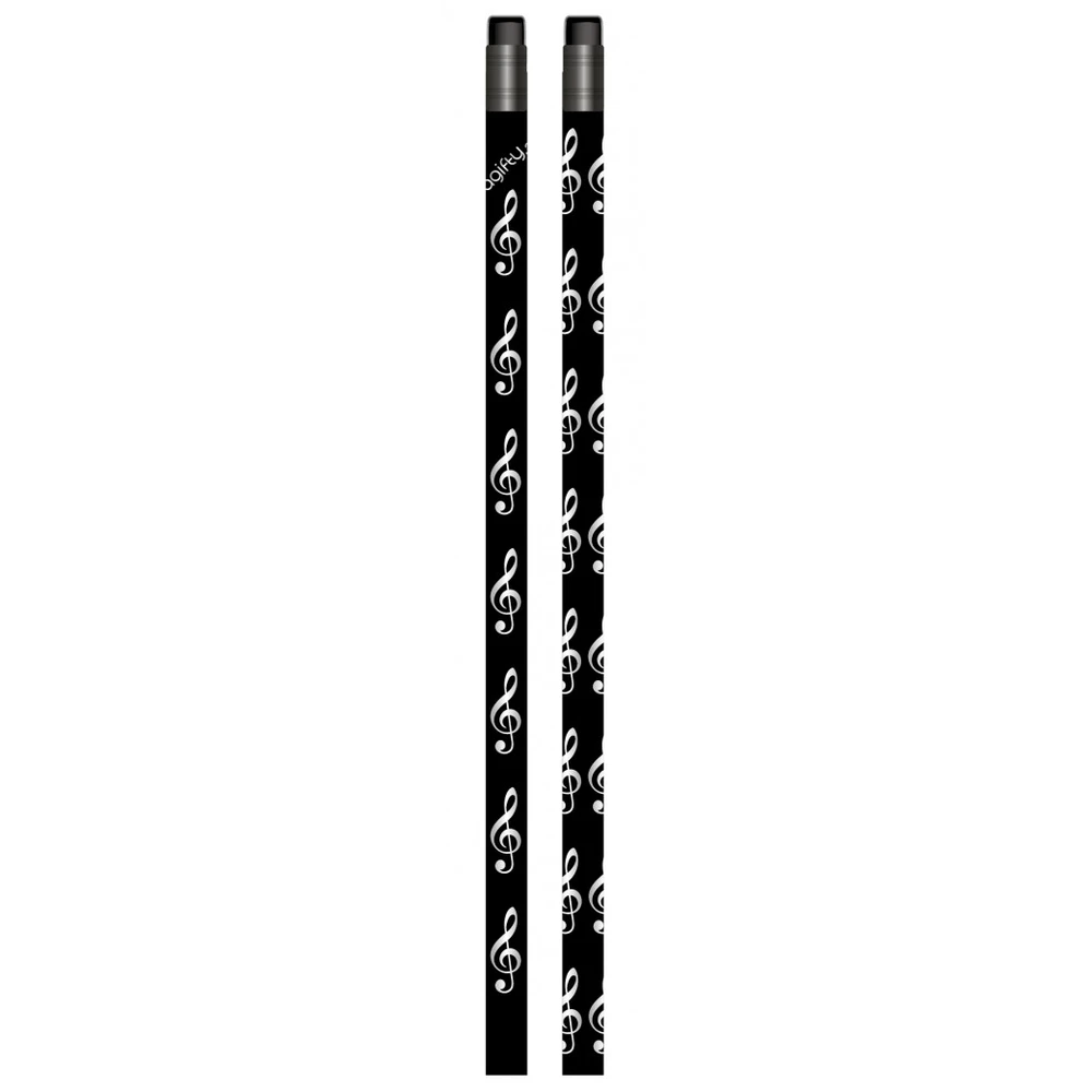 agifty Bleistift schwarz Violinschlüssel silber
