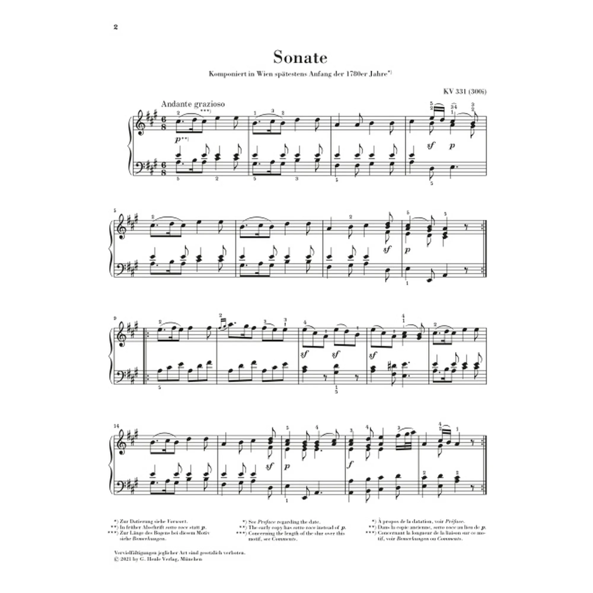 Klaviersonate 11 A-Dur KV 331 (Alla Turca)